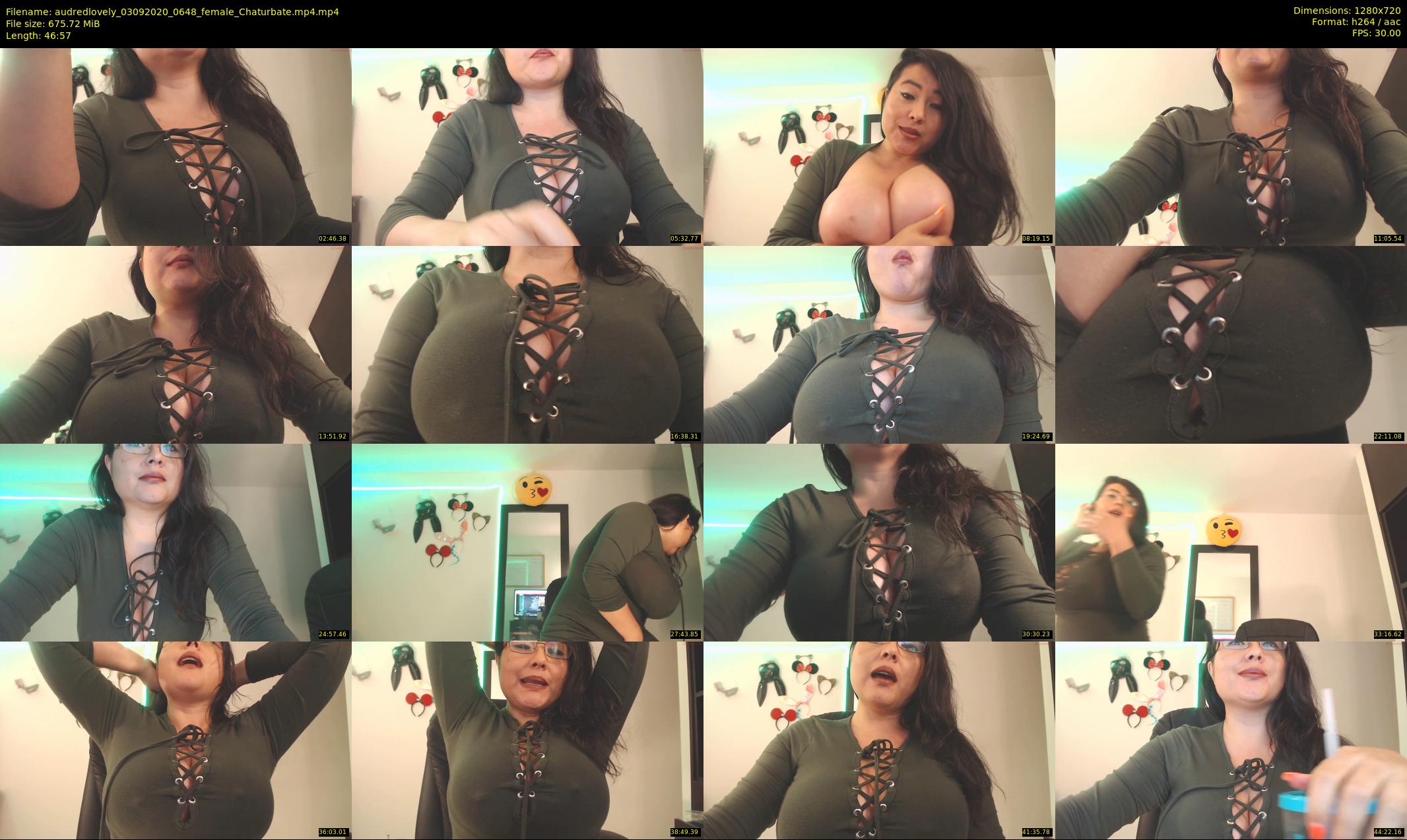 audredlovely — 47 minute Chaturbate female cam show recording, 720p, Sep 3, 2020