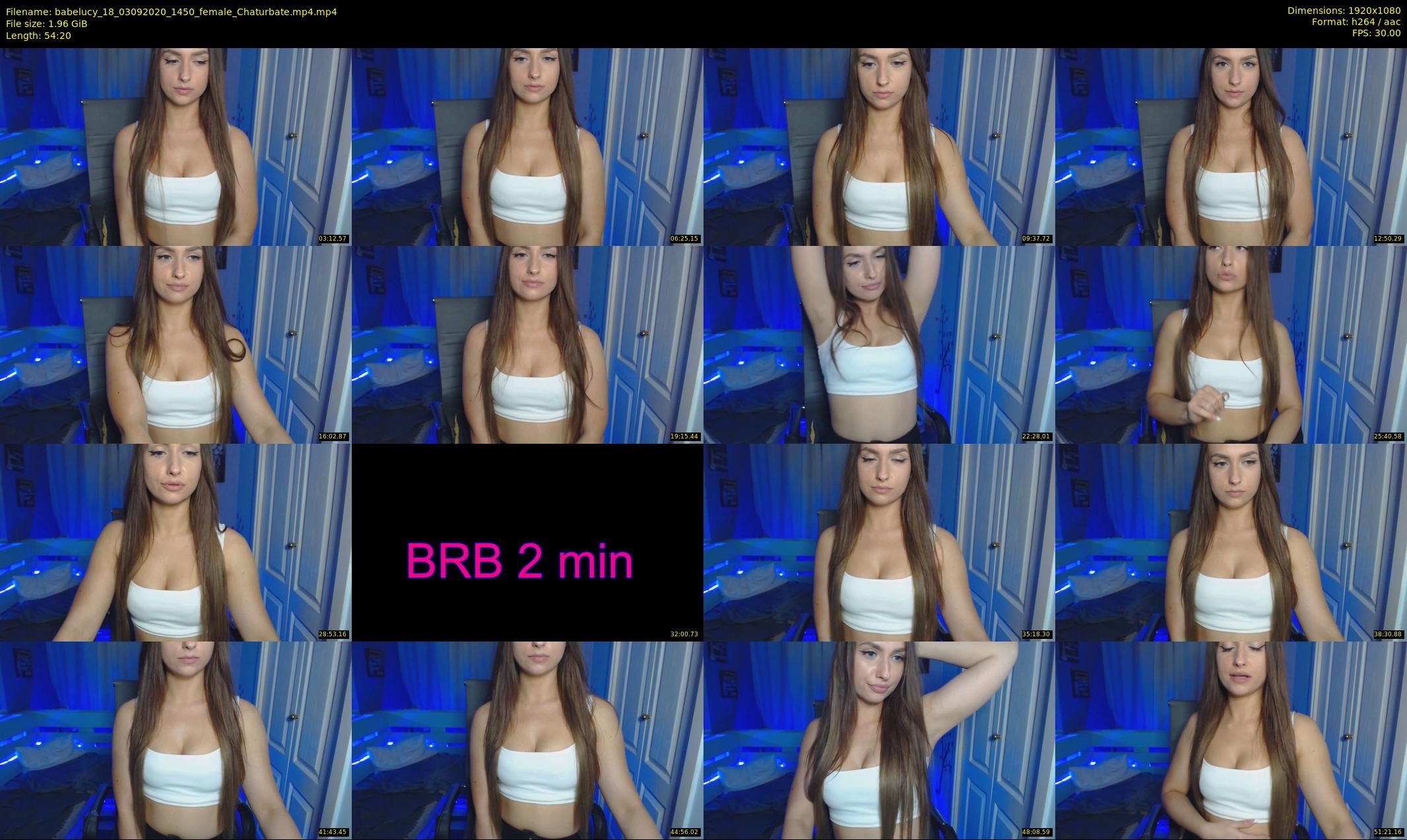 babelucy_18 — 55 minute Chaturbate female cam show recording, 1080p, Sep 3, 2020