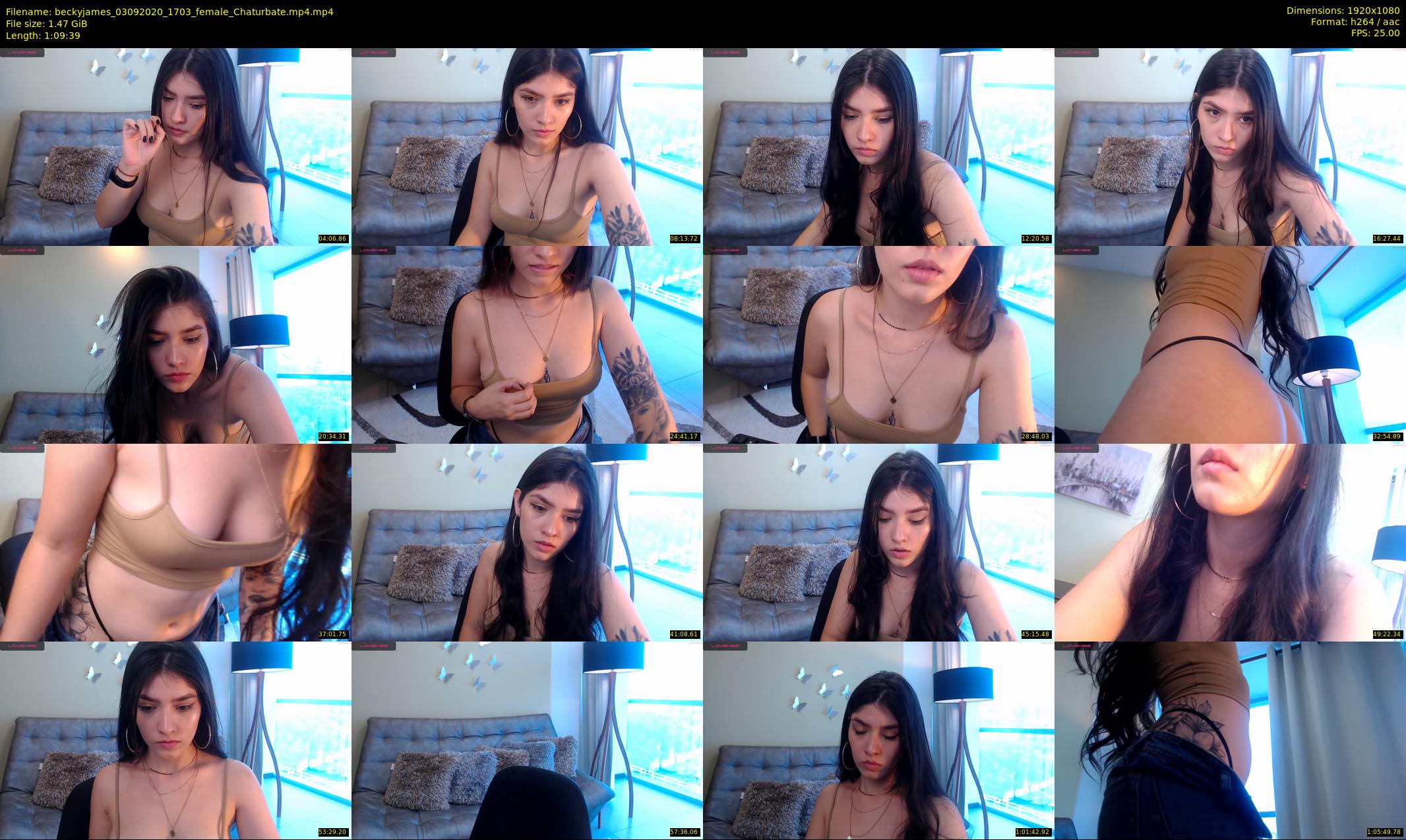 beckyjames — 70 minute Chaturbate female cam show recording, 1080p, Sep 3, 2020