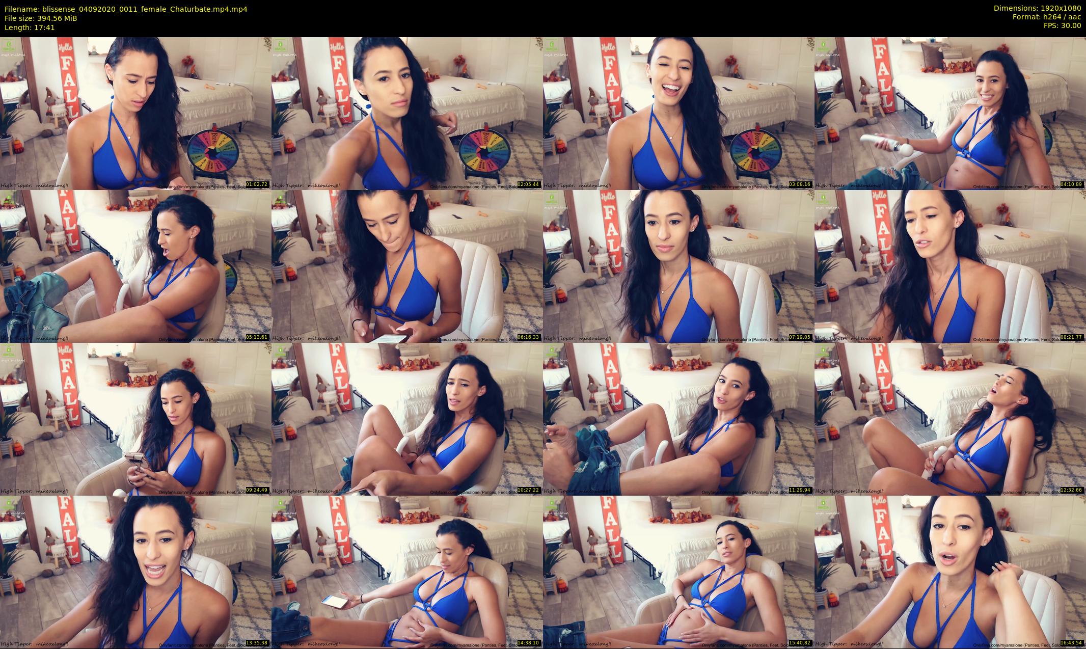 blissense — 18 minute Chaturbate female cam show recording, 1080p, Sep 4, 2020