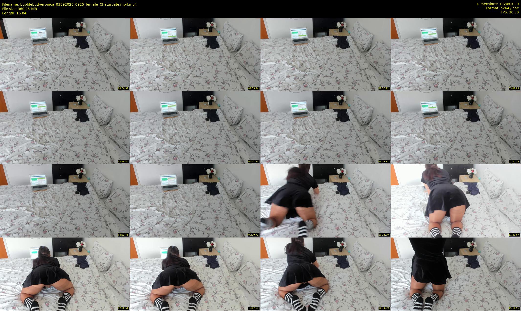 bubblebuttveronica — 17 minute Chaturbate female cam show recording, 1080p, Sep 3, 2020