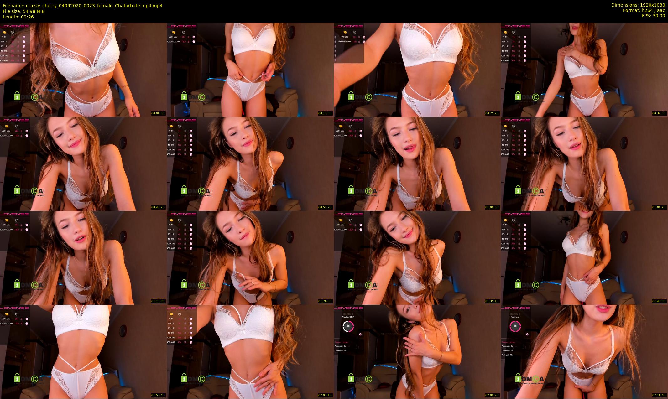crazzy_cherry — 3 minute Chaturbate female cam show recording, 1080p, Sep 4, 2020