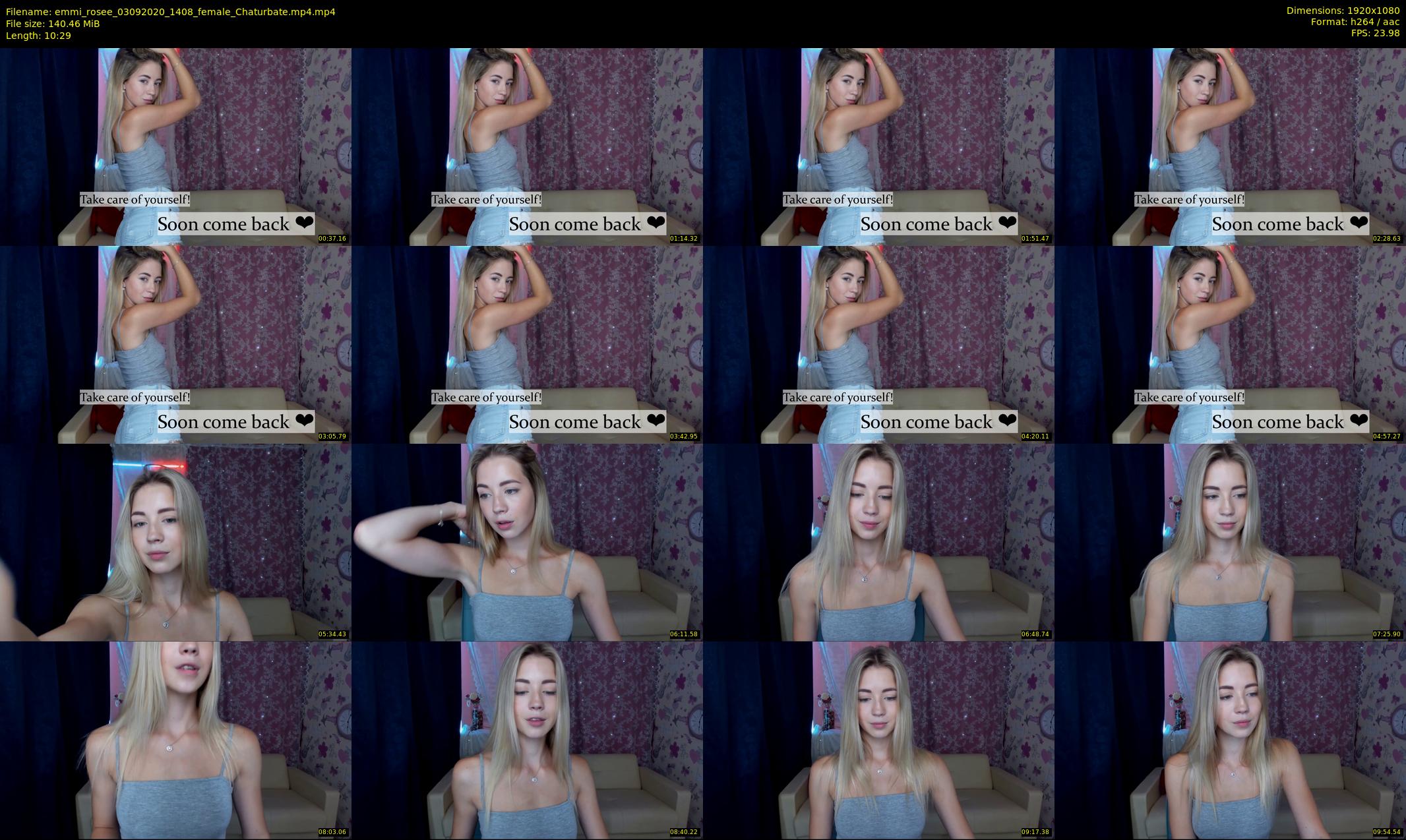 emmi_rosee — 11 minute Chaturbate female cam show recording, 1080p, Sep 3, 2020