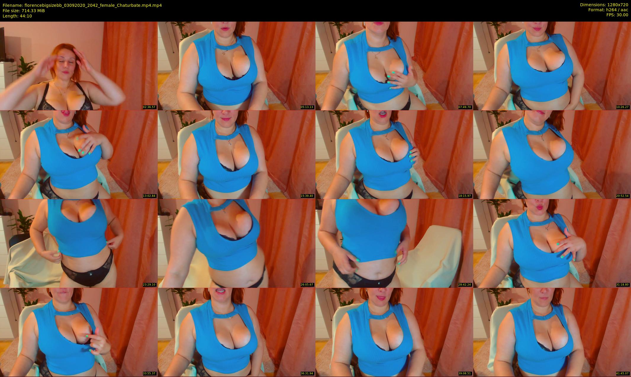 florencebigsizebb — 45 minute Chaturbate female cam show recording, 720p, Sep 3, 2020
