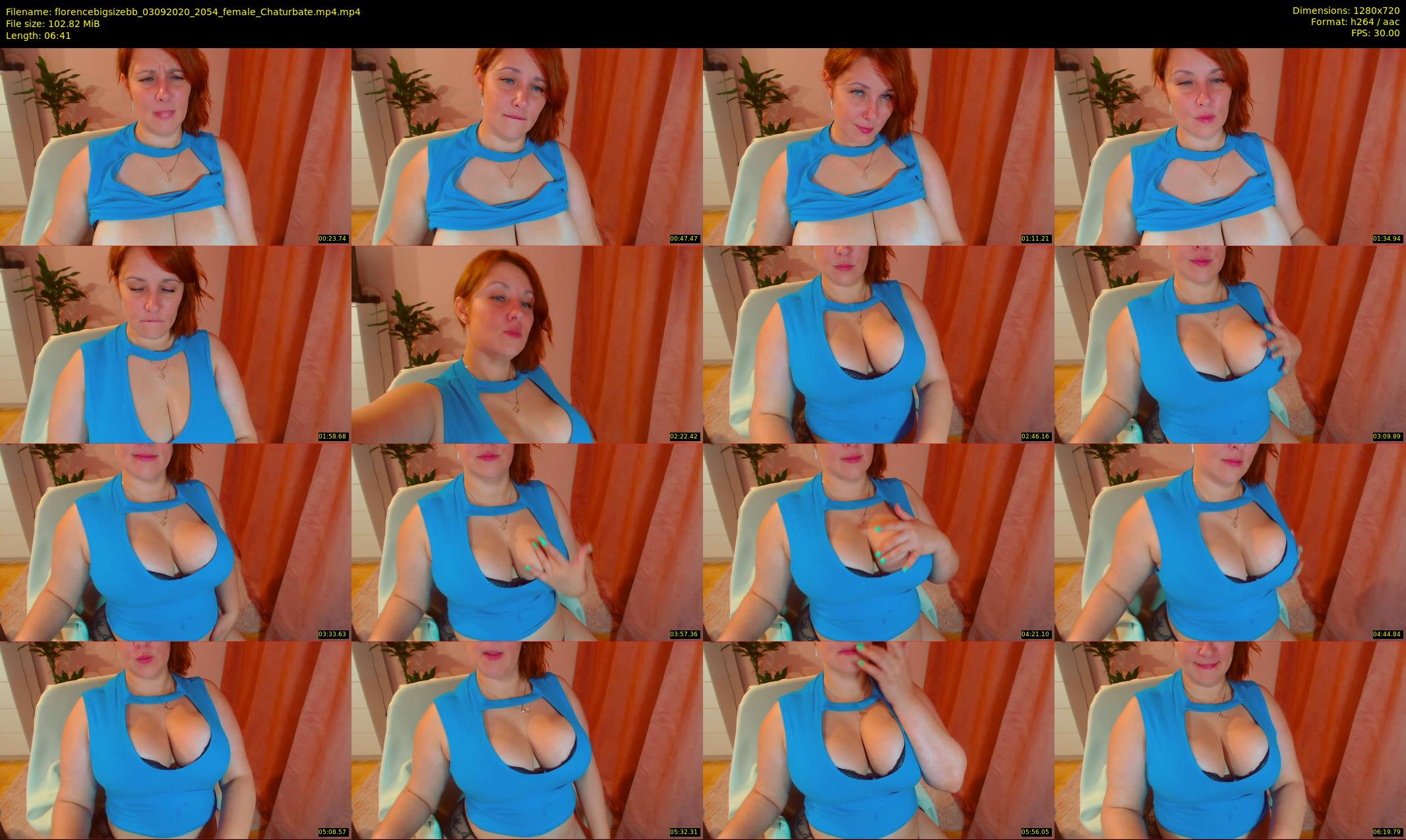 florencebigsizebb — 7 minute Chaturbate female cam show recording, 720p, Sep 3, 2020