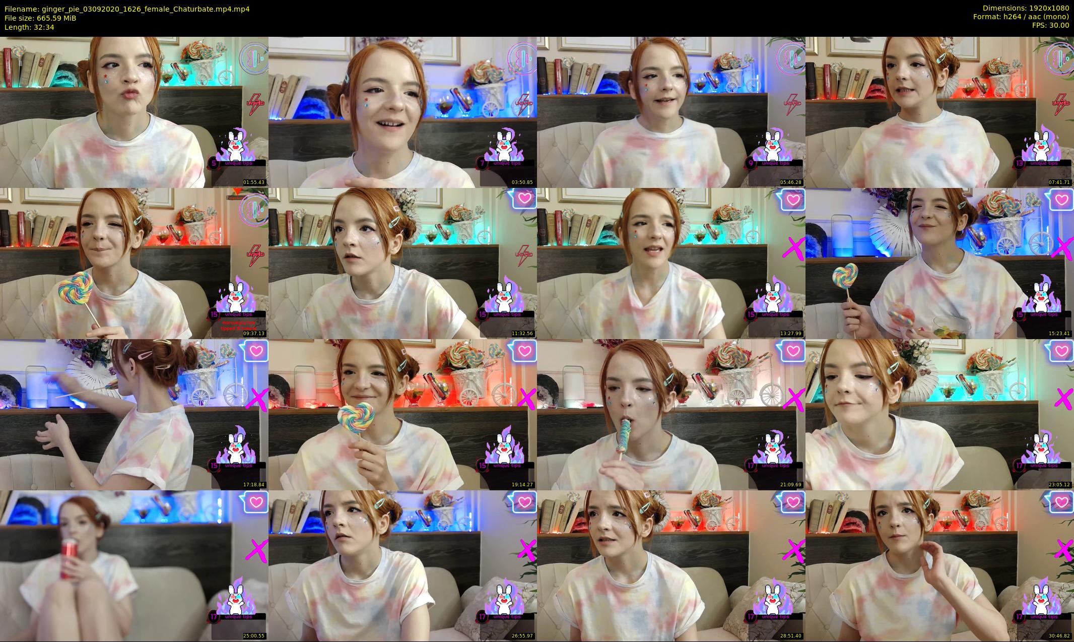 ginger_pie — 33 minute Chaturbate female cam show recording, 1080p, Sep 3, 2020