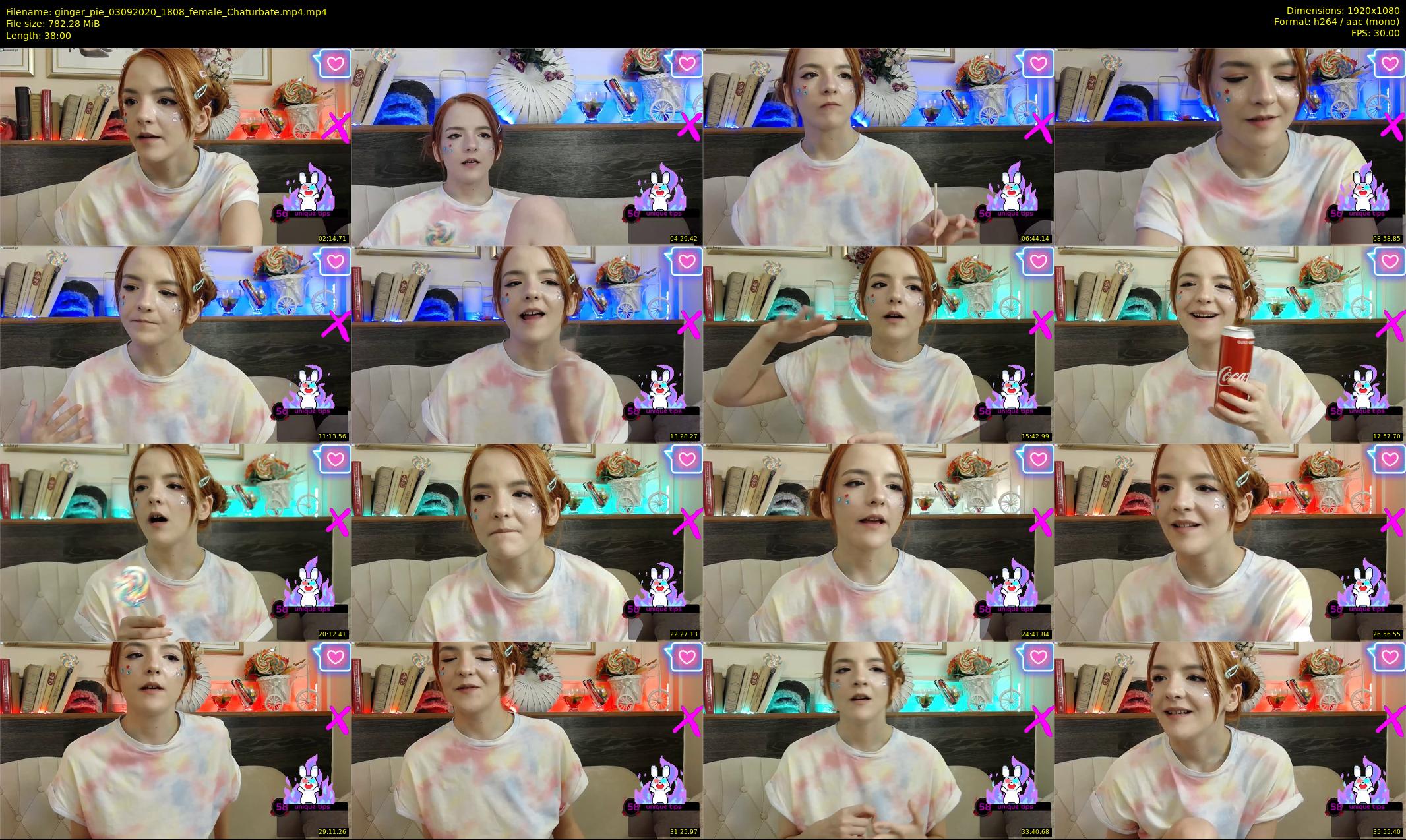 ginger_pie — 38 minute Chaturbate female cam show recording, 1080p, Sep 3, 2020