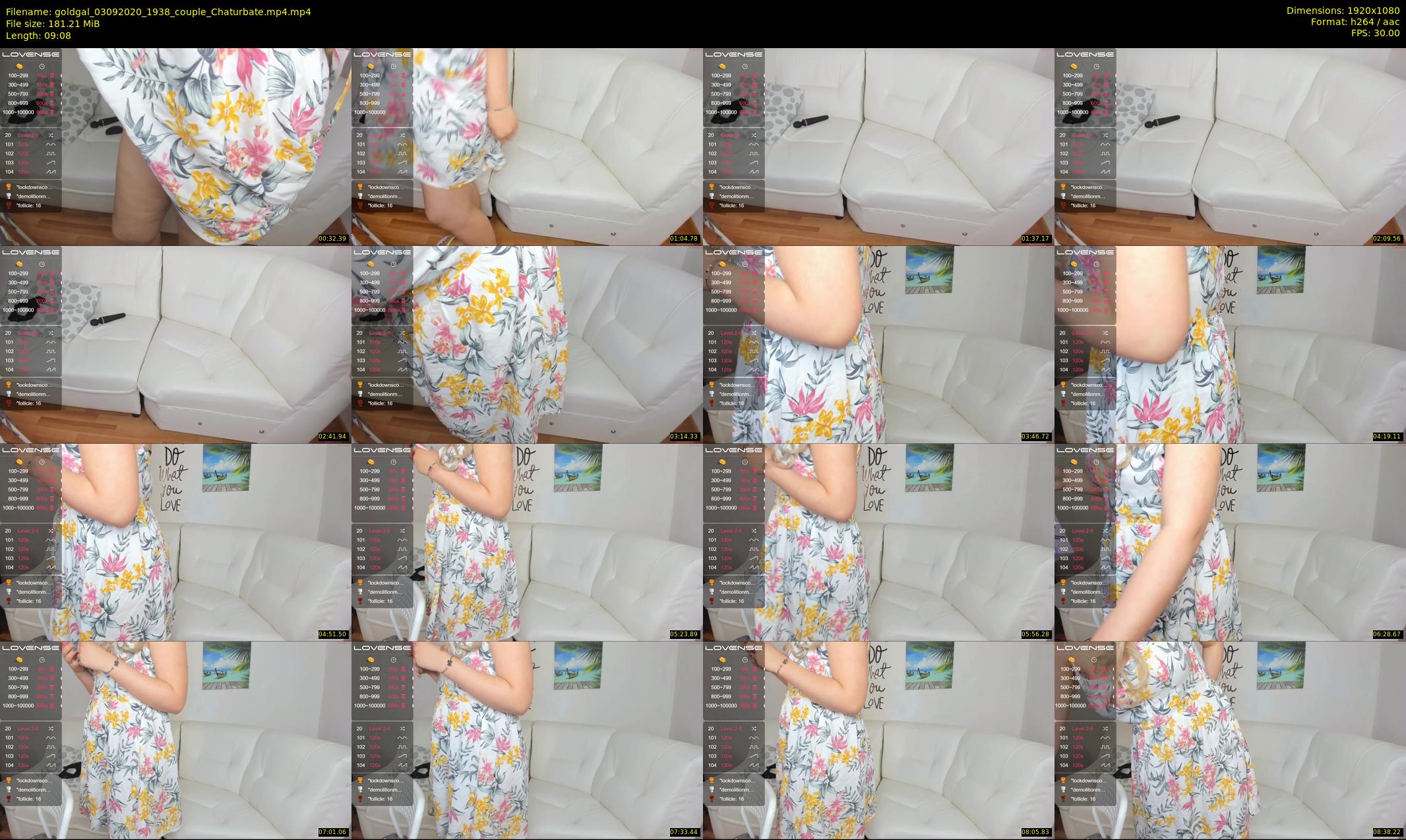 goldgal — 10 minute Chaturbate female cam show recording, 1080p, Sep 3, 2020
