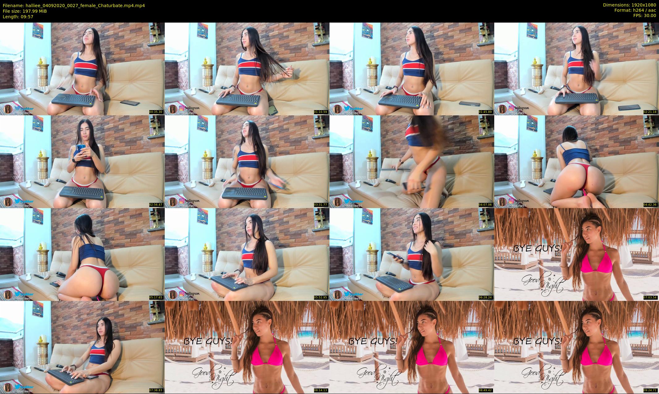 halliee — 10 minute Chaturbate couple cam show recording, 1080p, Sep 4, 2020