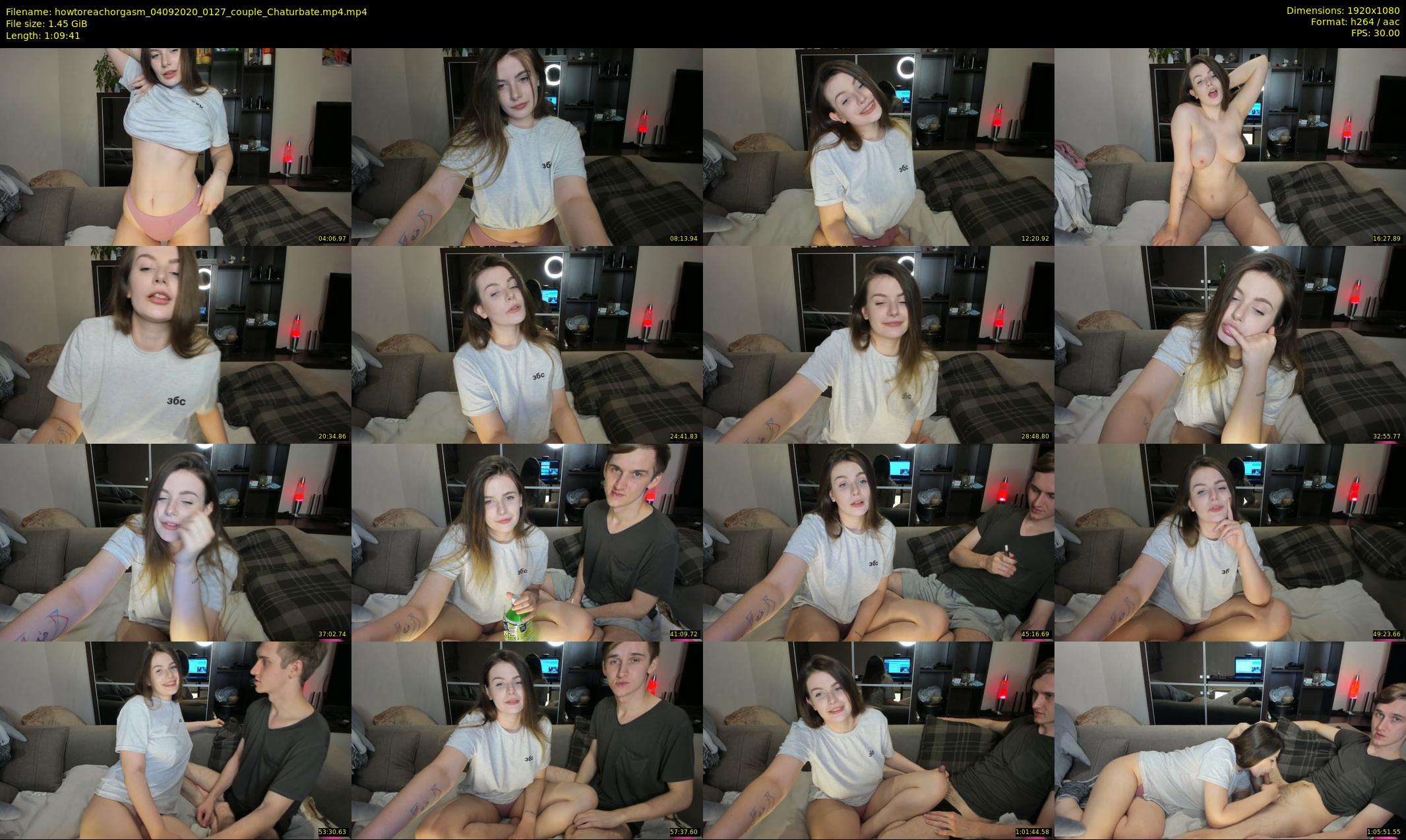 howtoreachorgasm — 70 minute Chaturbate couple cam show recording, 1080p, Sep 4, 2020