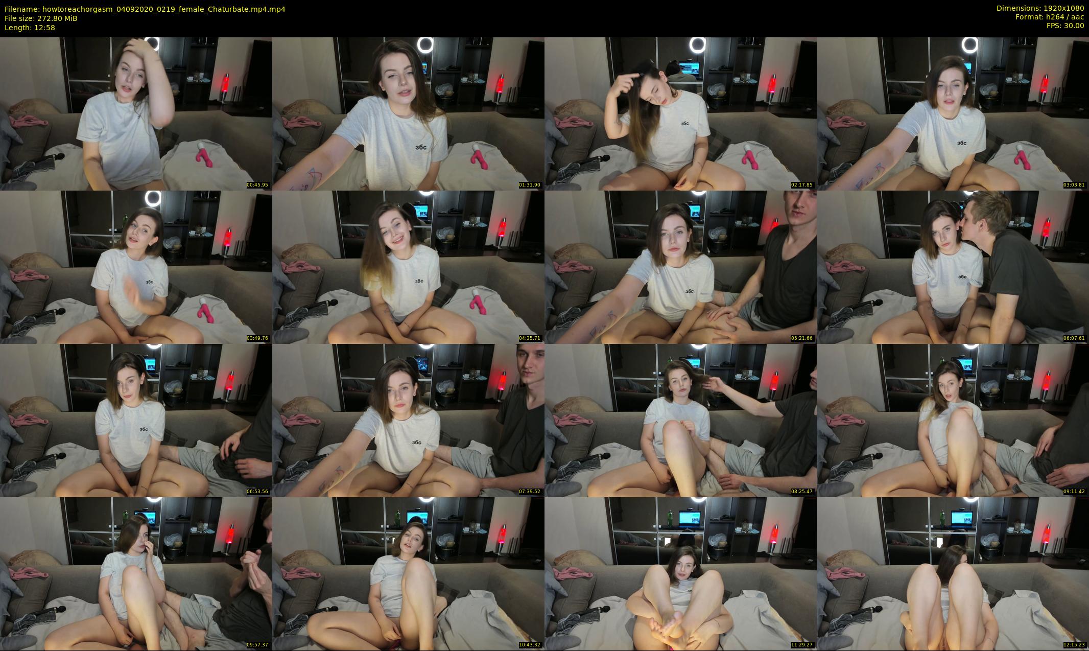 howtoreachorgasm — 13 minute Chaturbate couple cam show recording, 1080p, Sep 4, 2020