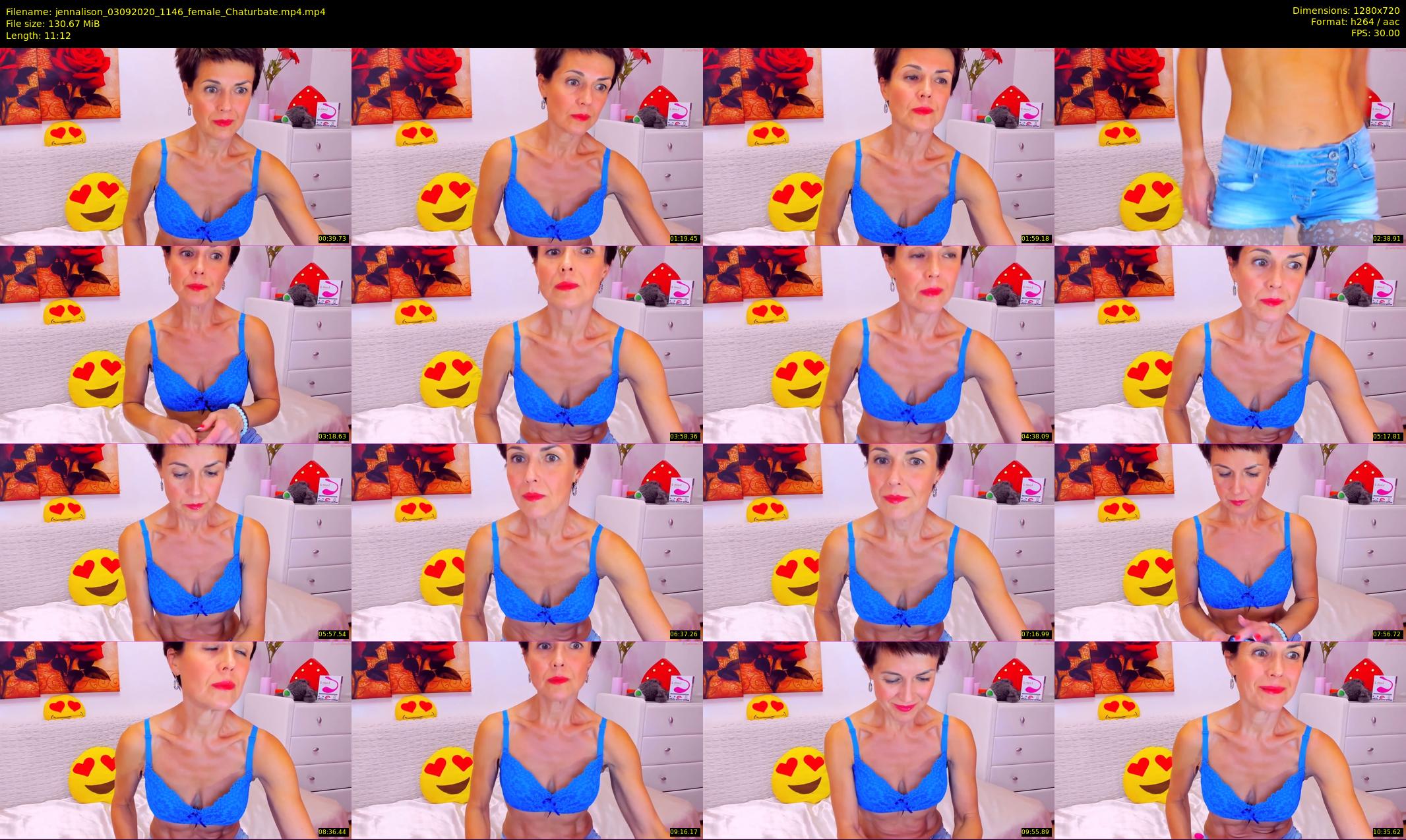 jennalison — 12 minute Chaturbate female cam show recording, 720p, Sep 3, 2020