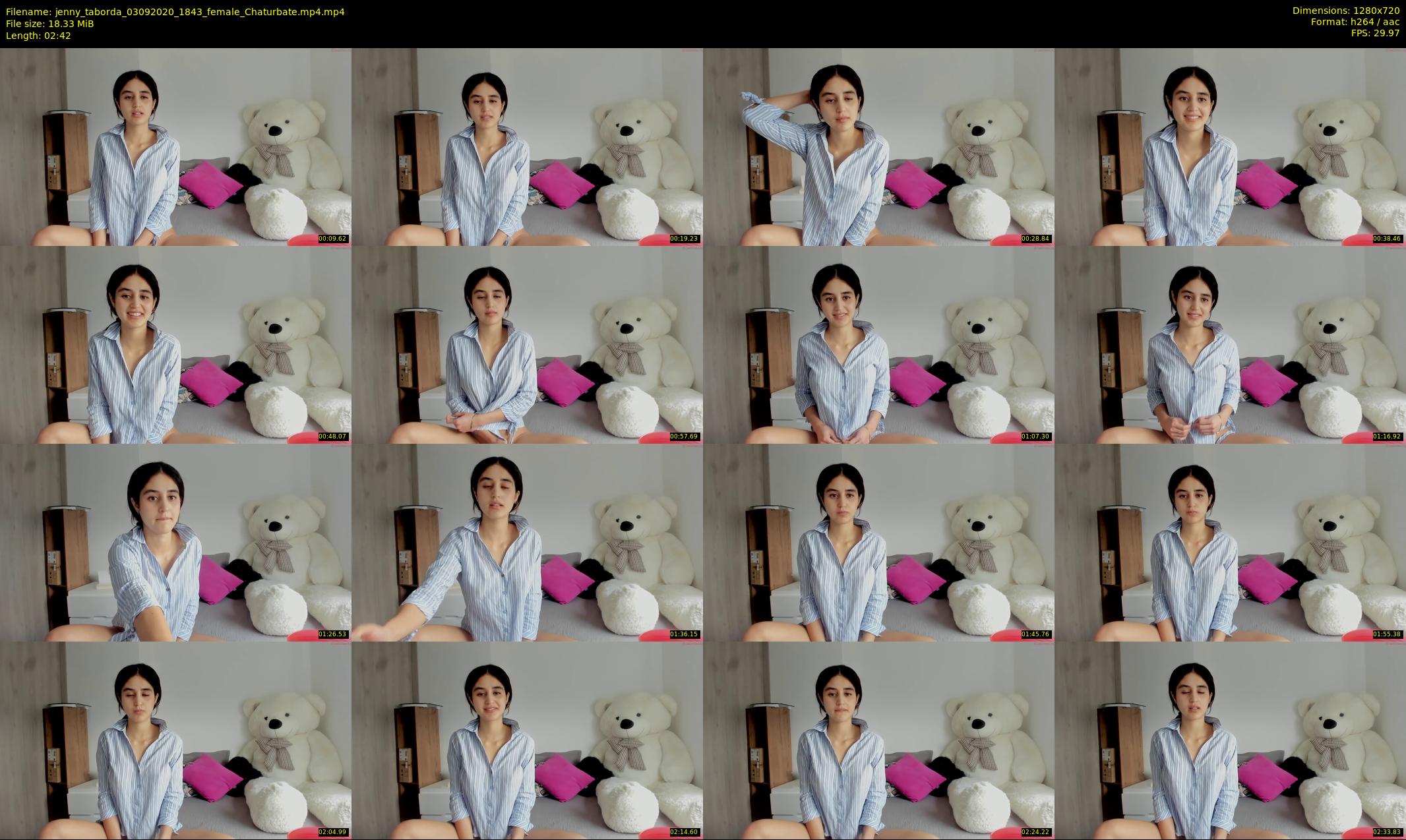 jenny_taborda — 3 minute Chaturbate female cam show recording, 720p, Sep 3, 2020