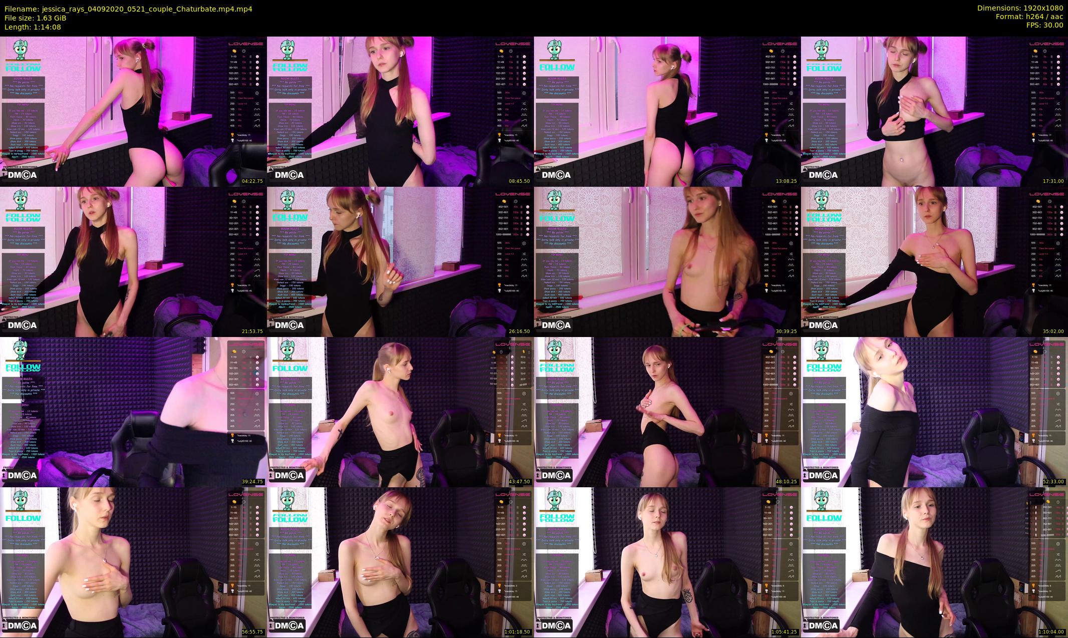 jessica_rays — 75 minute Chaturbate couple cam show recording, 1080p, Sep 4, 2020