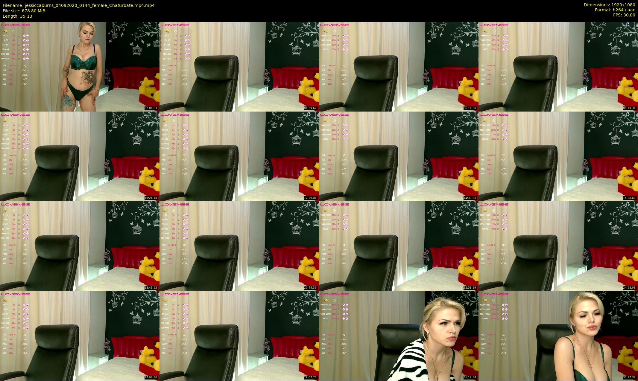 jessiccaburns — 36 minute Chaturbate female cam show recording, 1080p, Sep 4, 2020