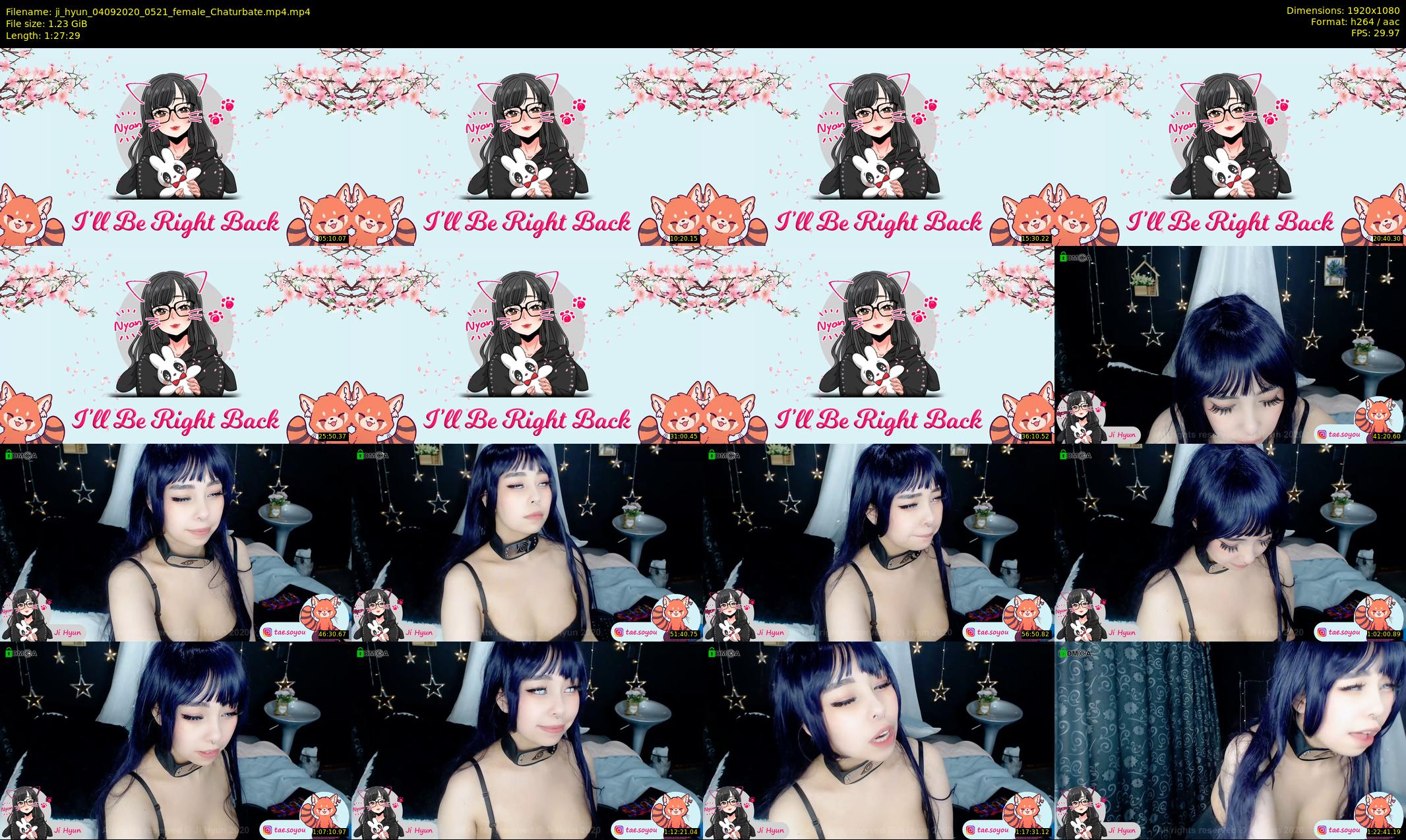 ji_hyun — 88 minute Chaturbate female cam show recording, 1080p, Sep 4, 2020
