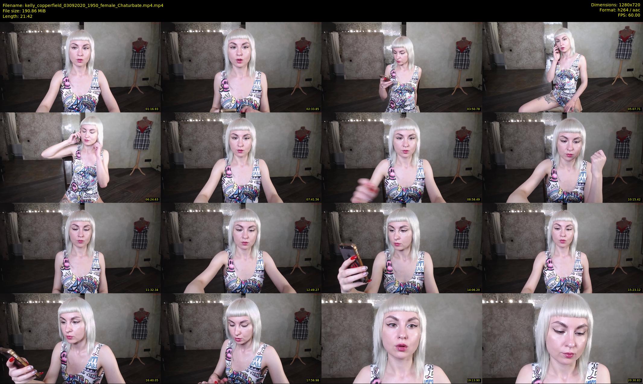 kelly_copperfield — 22 minute Chaturbate female cam show recording, 720p, Sep 3, 2020