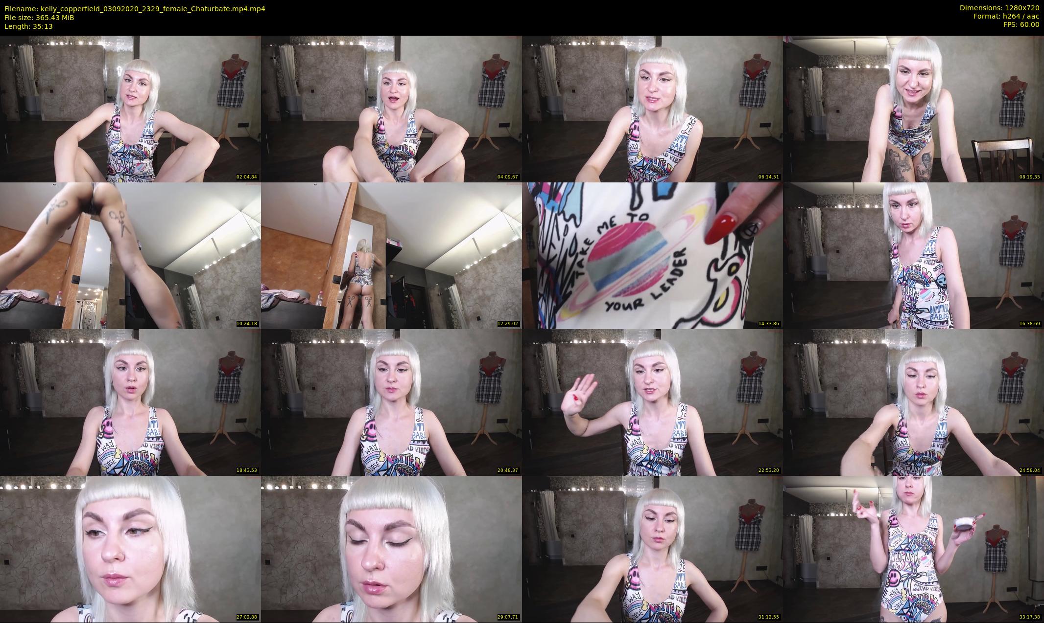 kelly_copperfield — 36 minute Chaturbate female cam show recording, 720p, Sep 3, 2020
