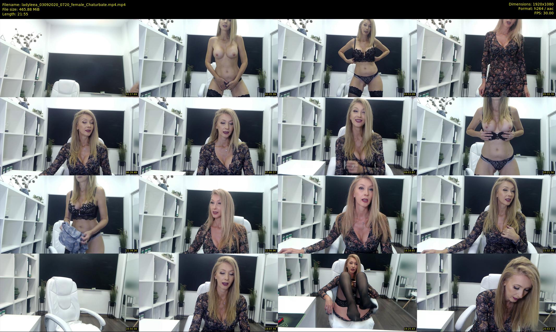 ladyleea — 22 minute Chaturbate female cam show recording, 1080p, Sep 3, 2020