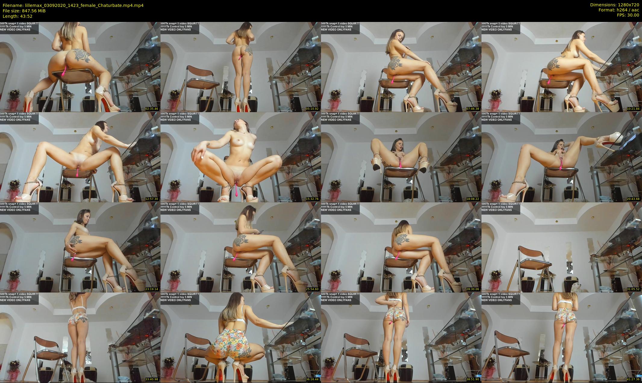 lillemax — 44 minute Chaturbate female cam show recording, 720p, Sep 3, 2020