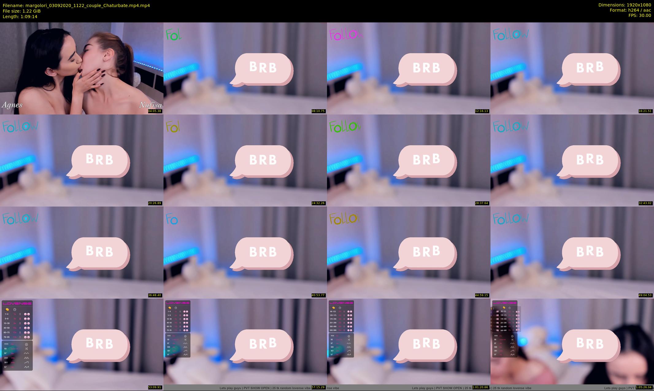 margolori — 70 minute Chaturbate couple cam show recording, 1080p, Sep 3, 2020