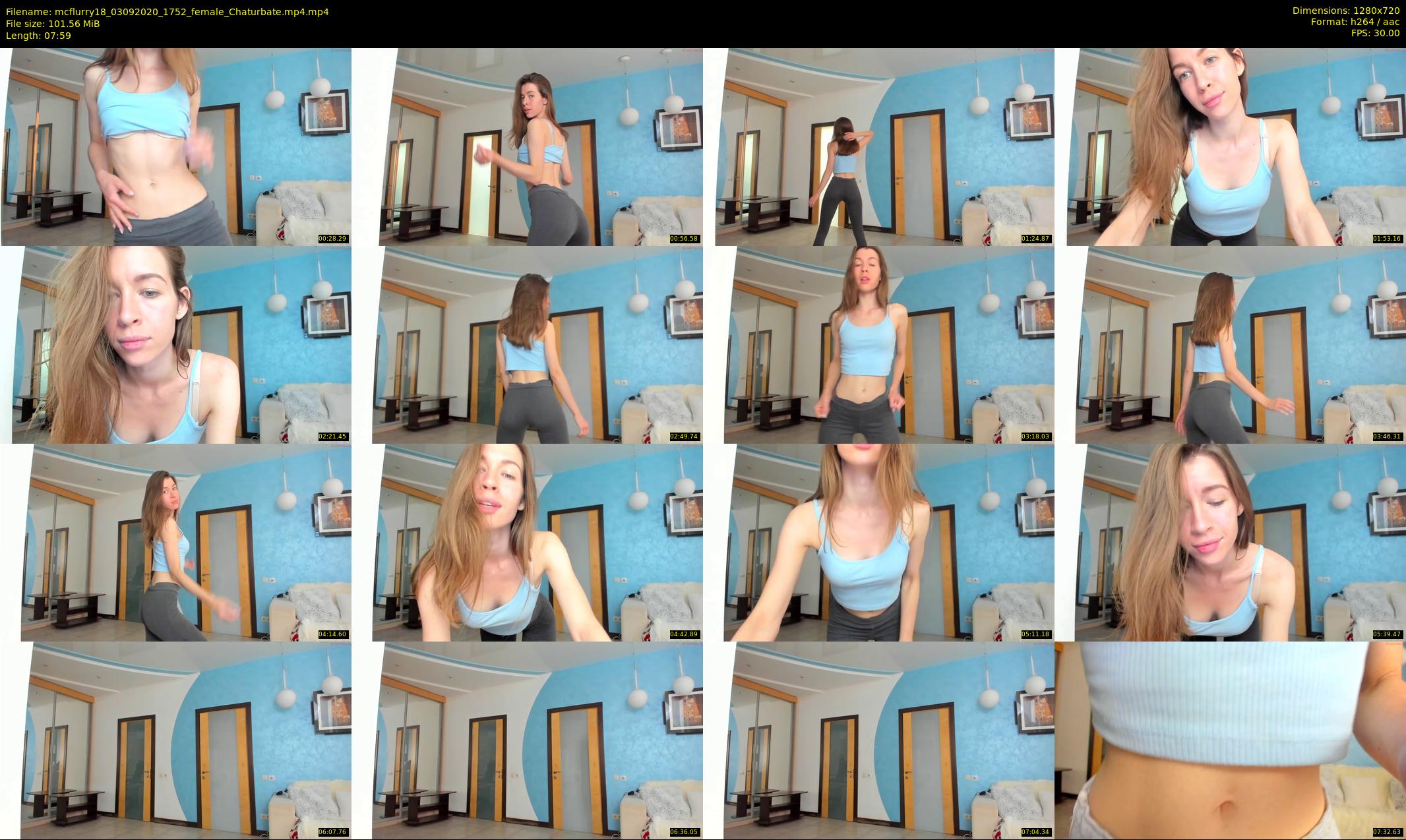 mcflurry18 — 8 minute Chaturbate female cam show recording, 720p, Sep 3, 2020