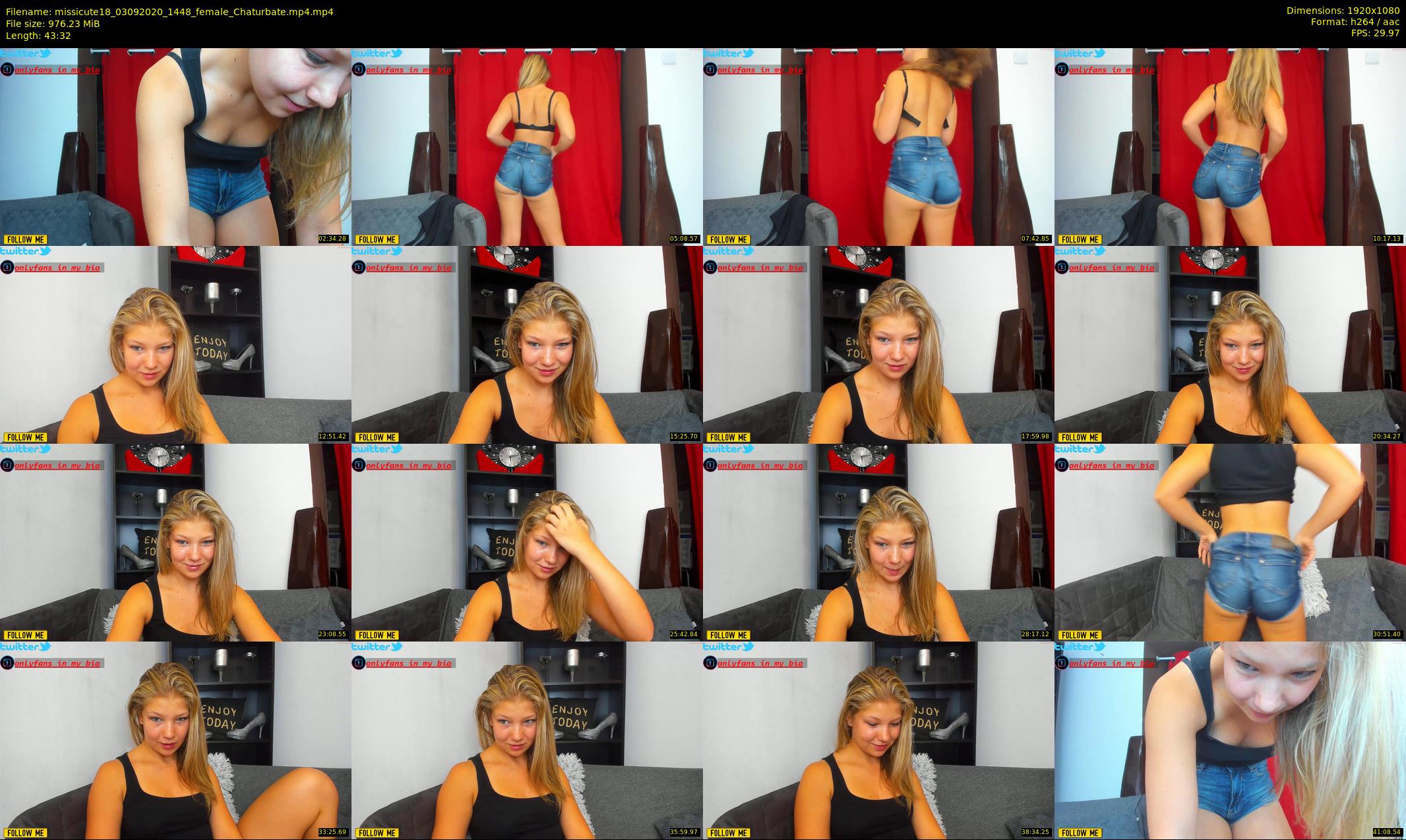 missicute18 — 44 minute Chaturbate female cam show recording, 1080p, Sep 3, 2020