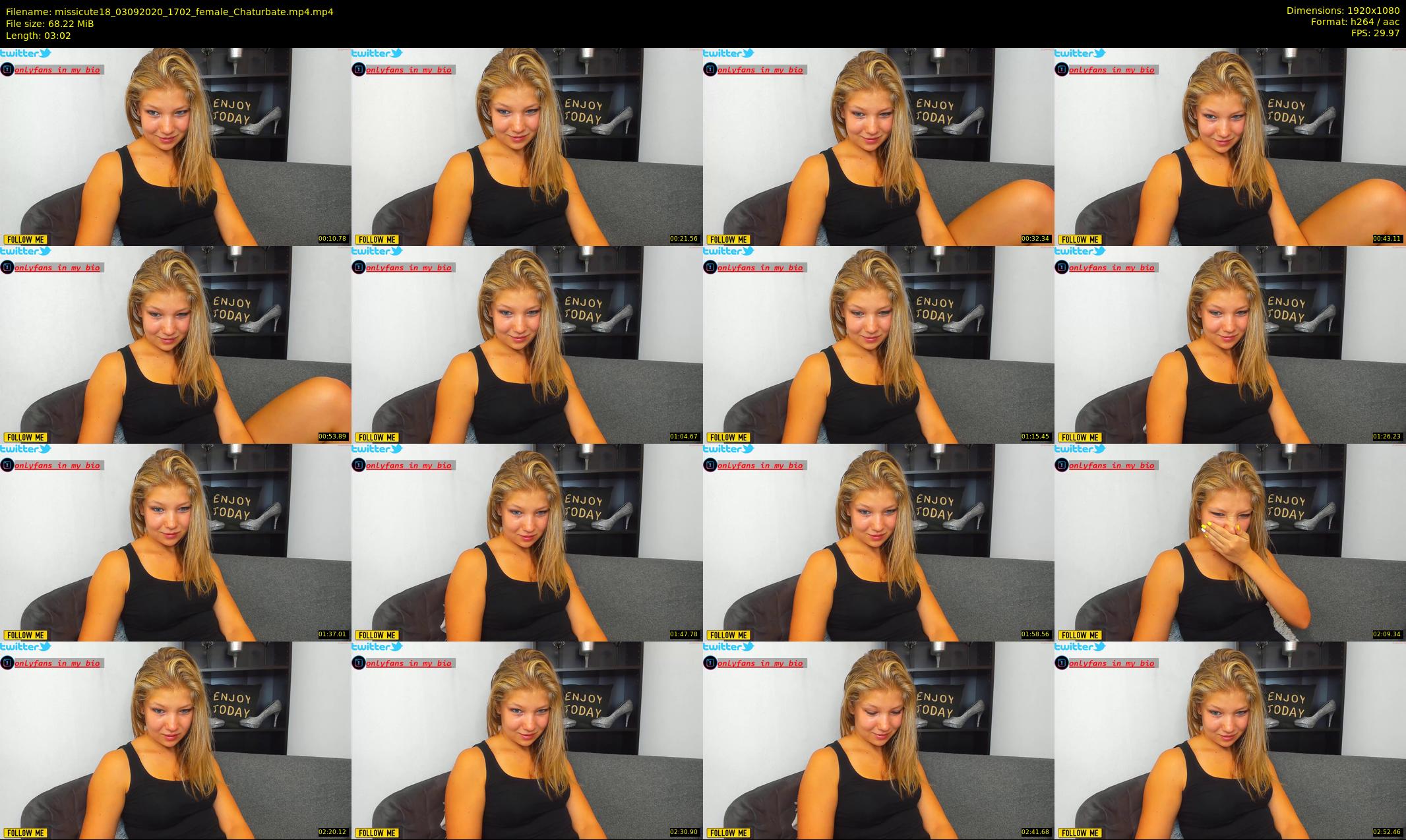 missicute18 — 4 minute Chaturbate female cam show recording, 1080p, Sep 3, 2020