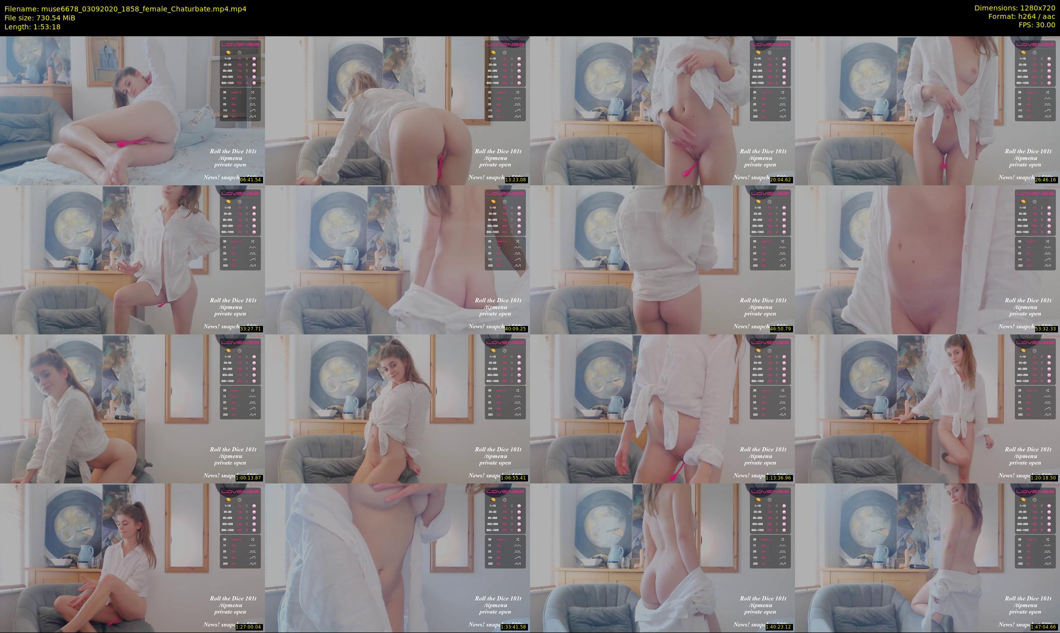 muse6678 — 114 minute Chaturbate female cam show recording, 720p, Sep 3, 2020