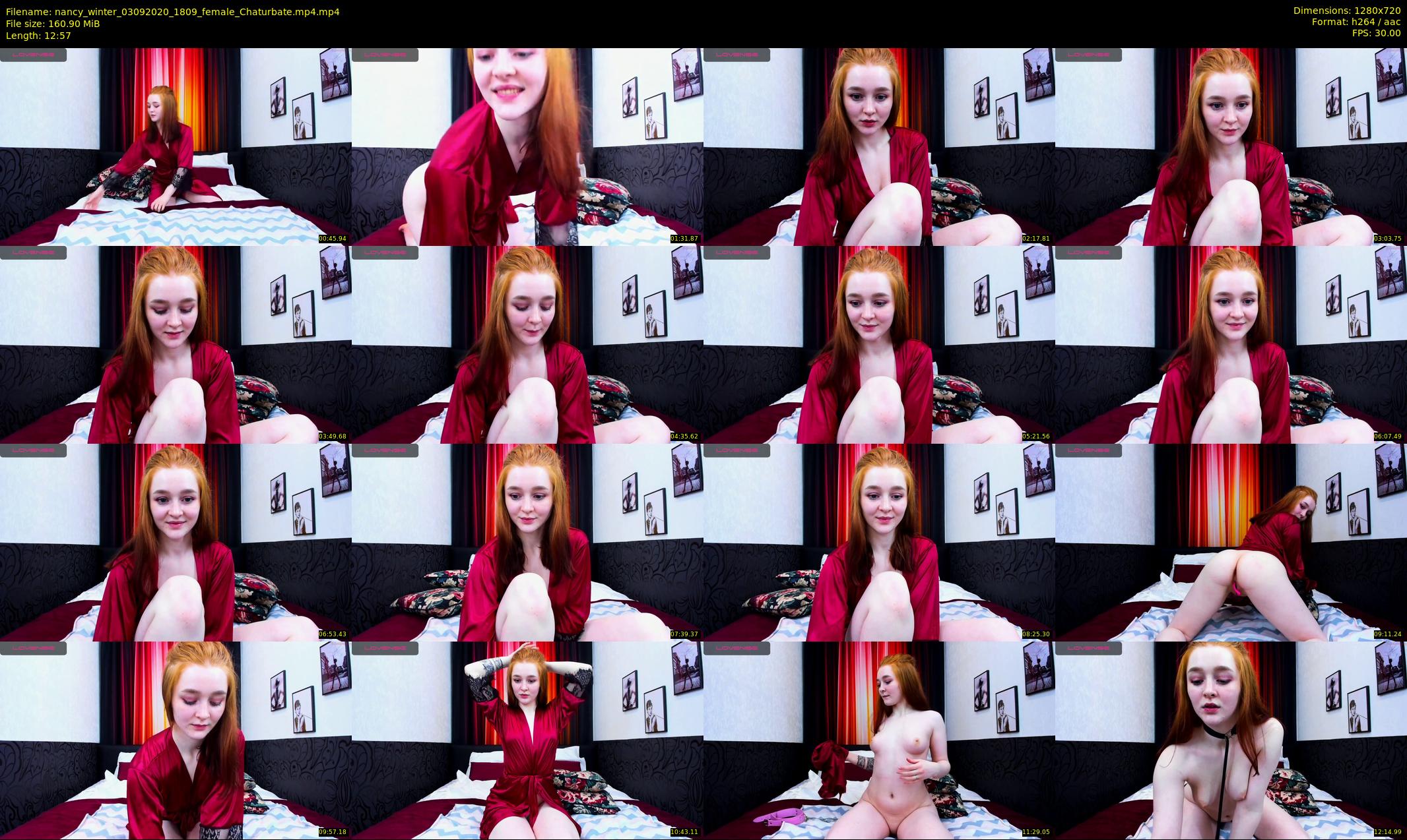 nancy_winter — 13 minute Chaturbate female cam show recording, 720p, Sep 3, 2020