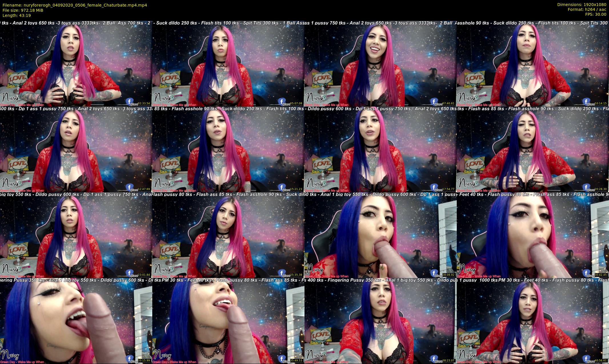 nuryforerogh — 44 minute Chaturbate female cam show recording, 1080p, Sep 4, 2020