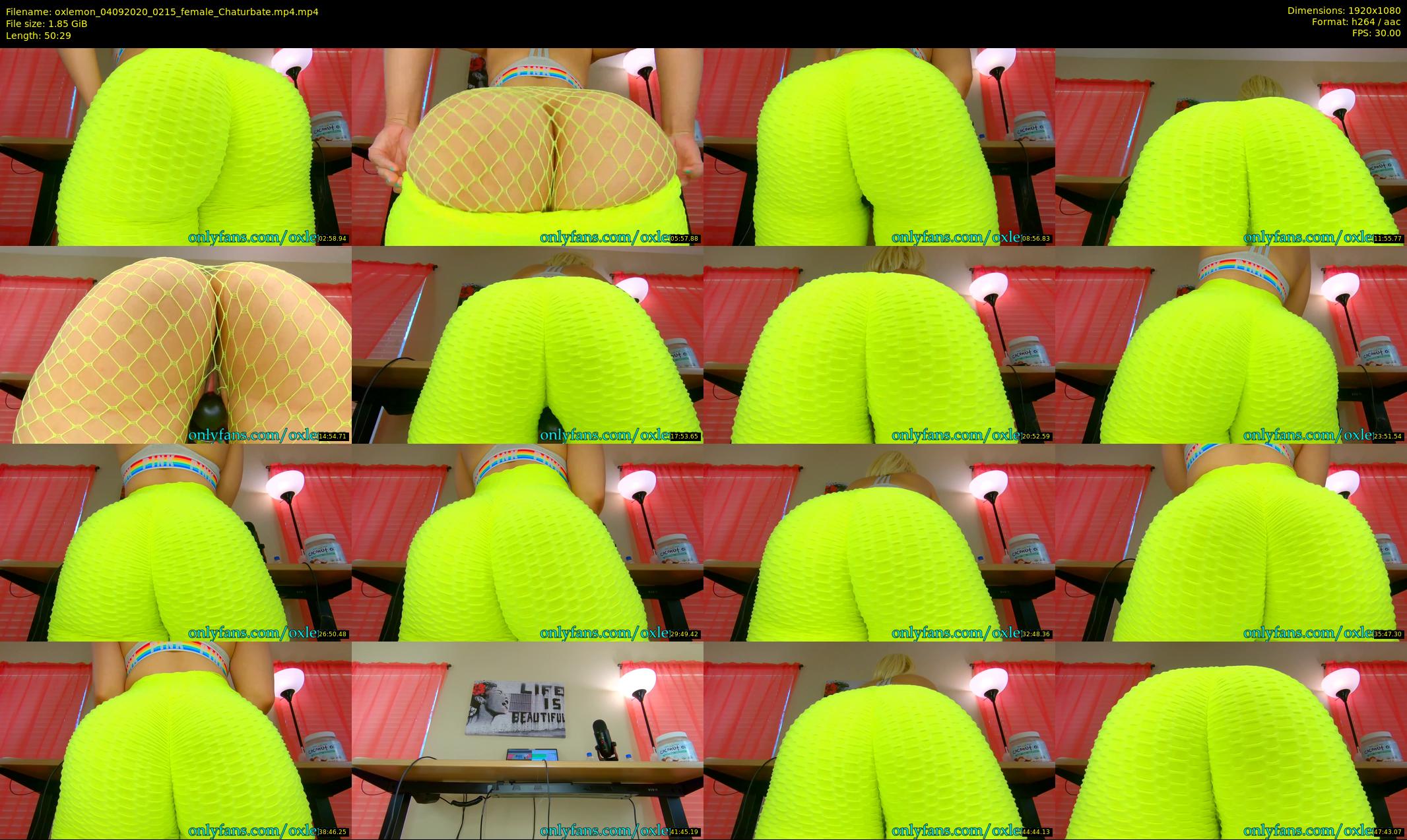 oxlemon — 51 minute Chaturbate female cam show recording, 1080p, Sep 4, 2020