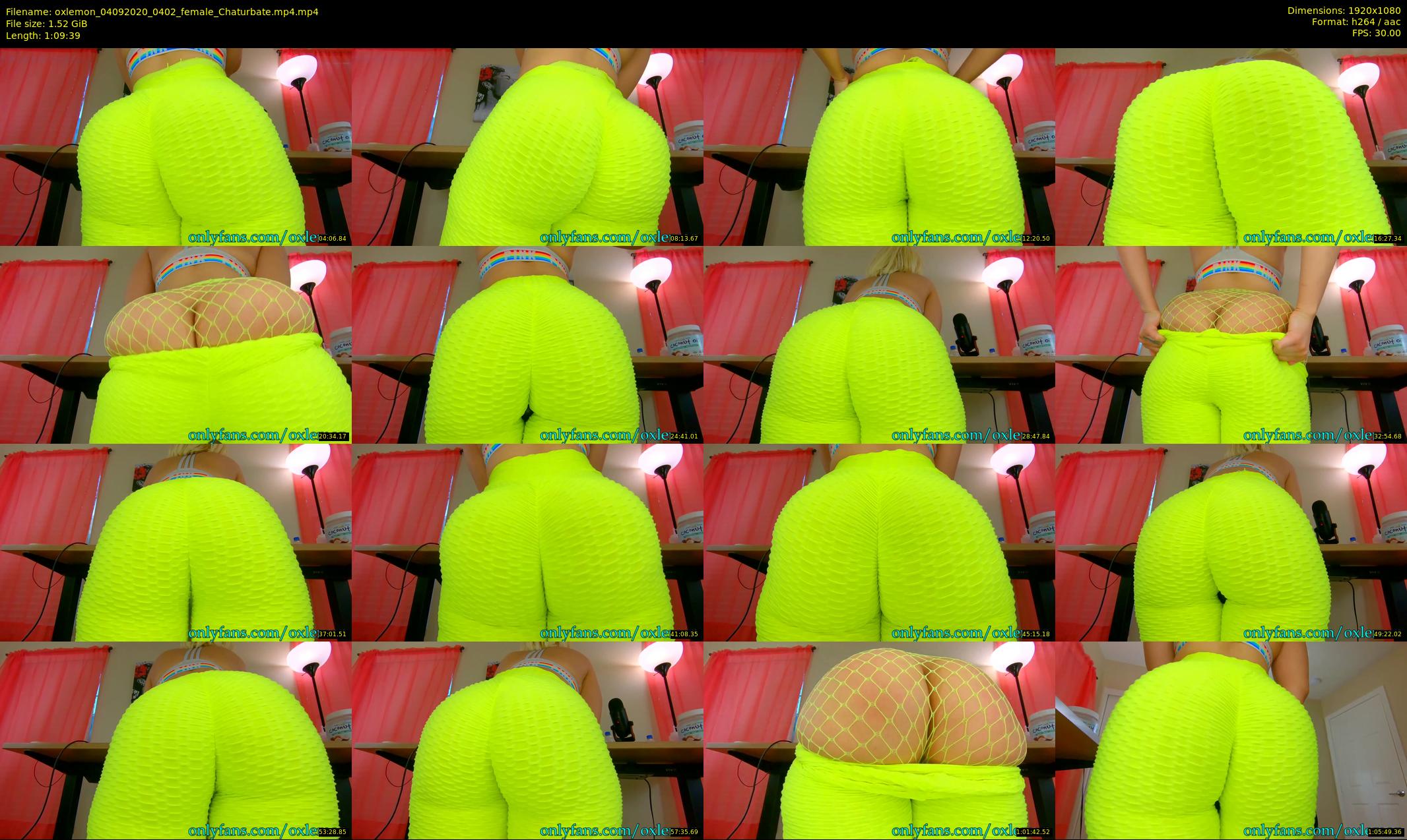 oxlemon — 70 minute Chaturbate female cam show recording, 1080p, Sep 4, 2020