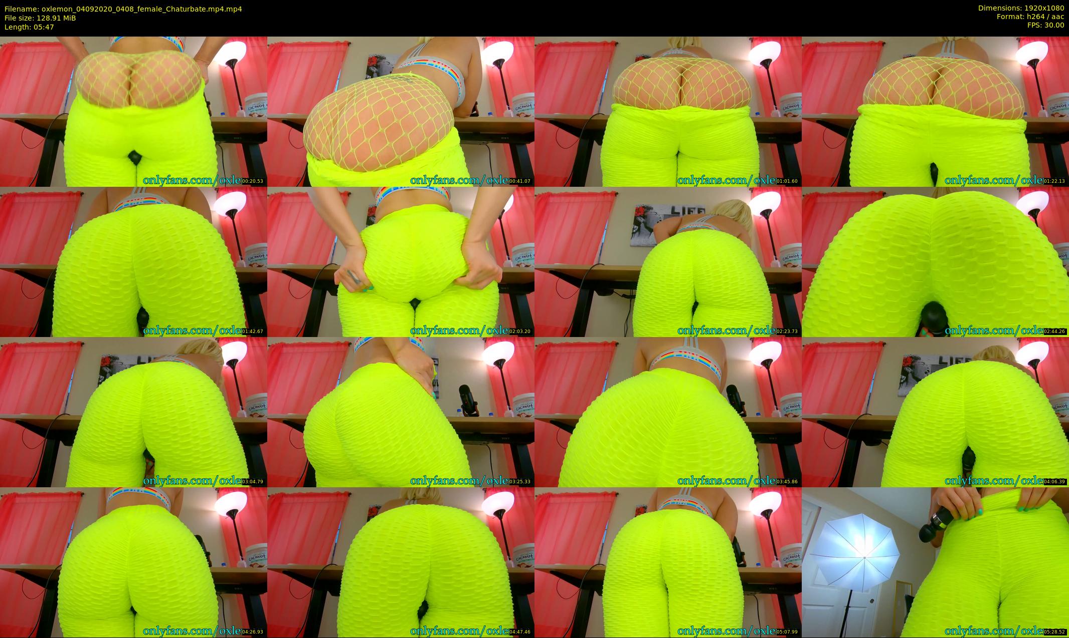 oxlemon — 6 minute Chaturbate female cam show recording, 1080p, Sep 4, 2020