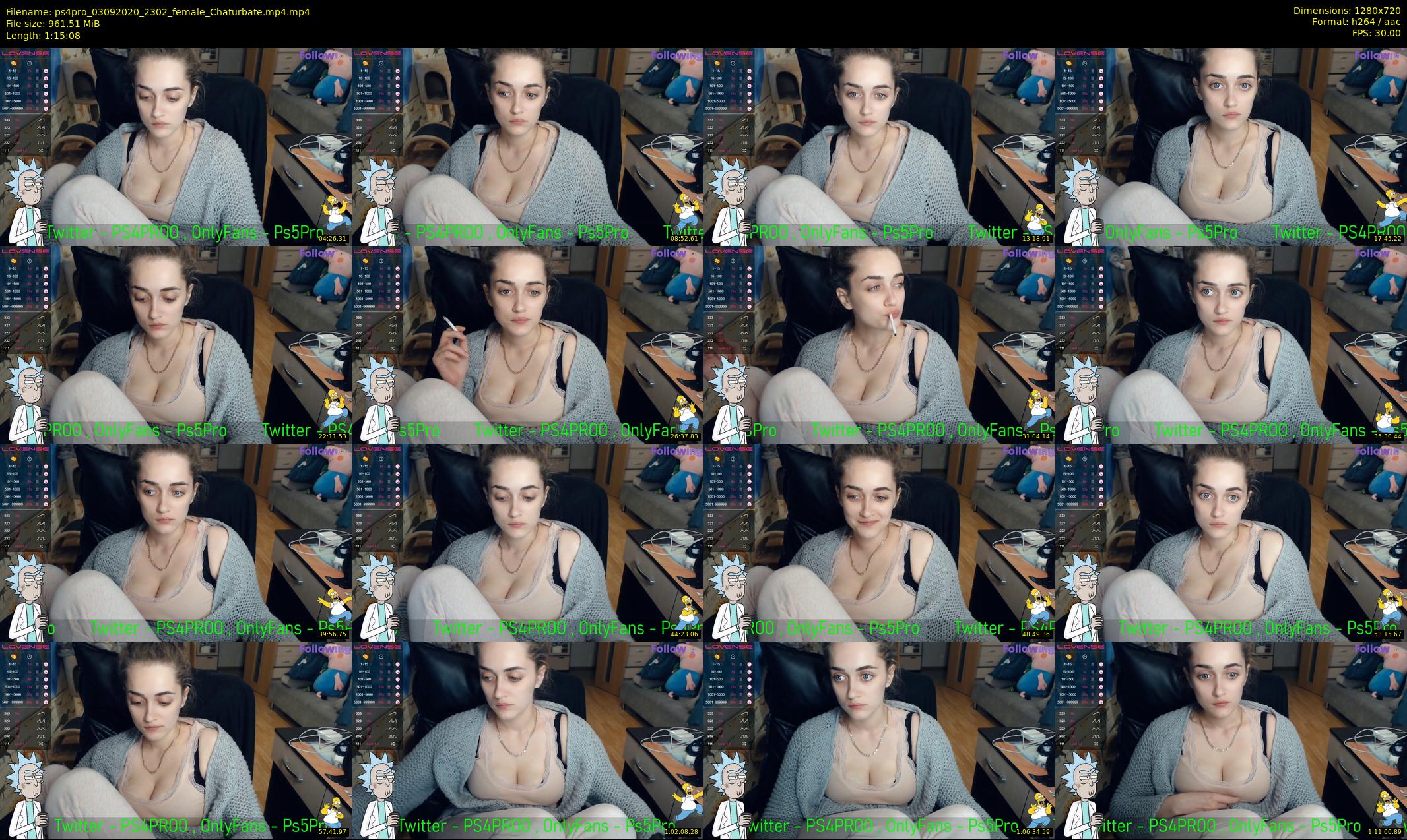 ps4pro — 76 minute Chaturbate female cam show recording, 720p, Sep 3, 2020