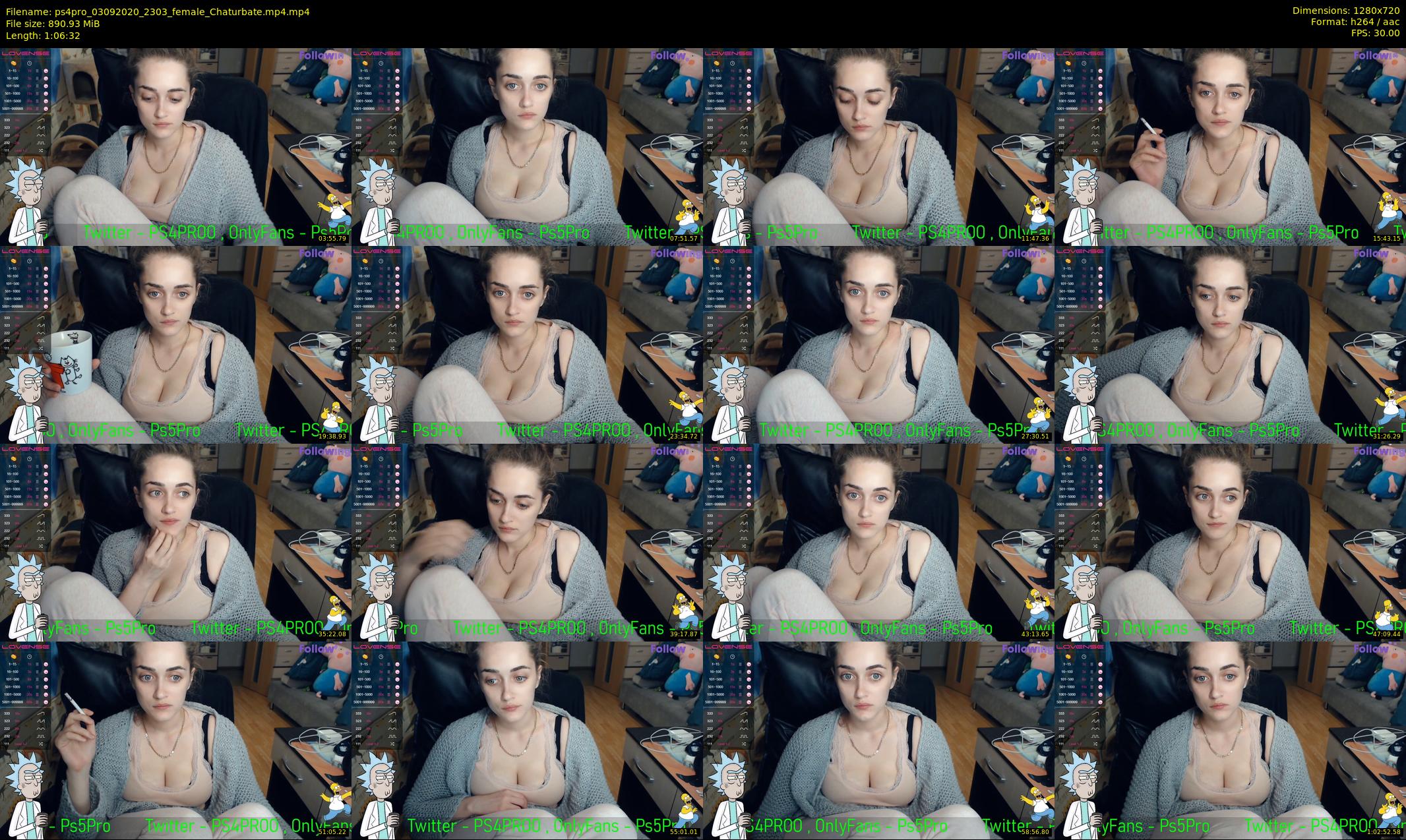 ps4pro — 67 minute Chaturbate female cam show recording, 720p, Sep 3, 2020
