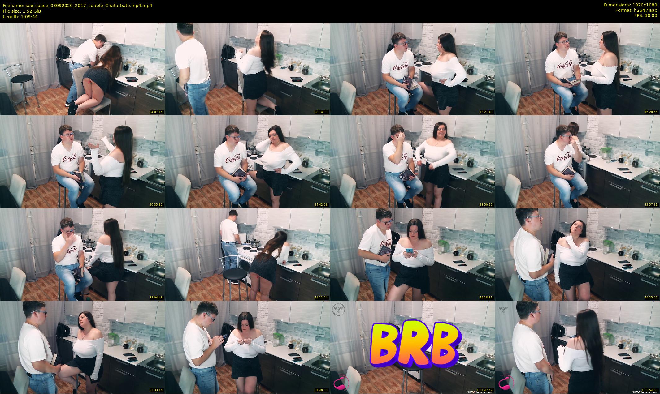 sex_space — 70 minute Chaturbate couple cam show recording, 1080p, Sep 3, 2020