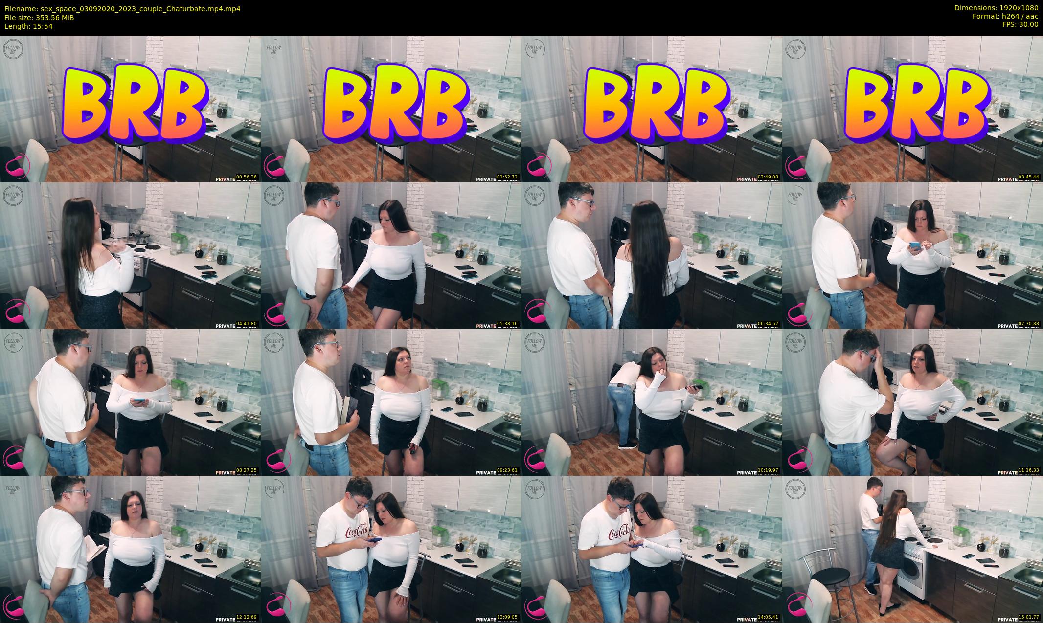sex_space — 16 minute Chaturbate couple cam show recording, 1080p, Sep 3, 2020