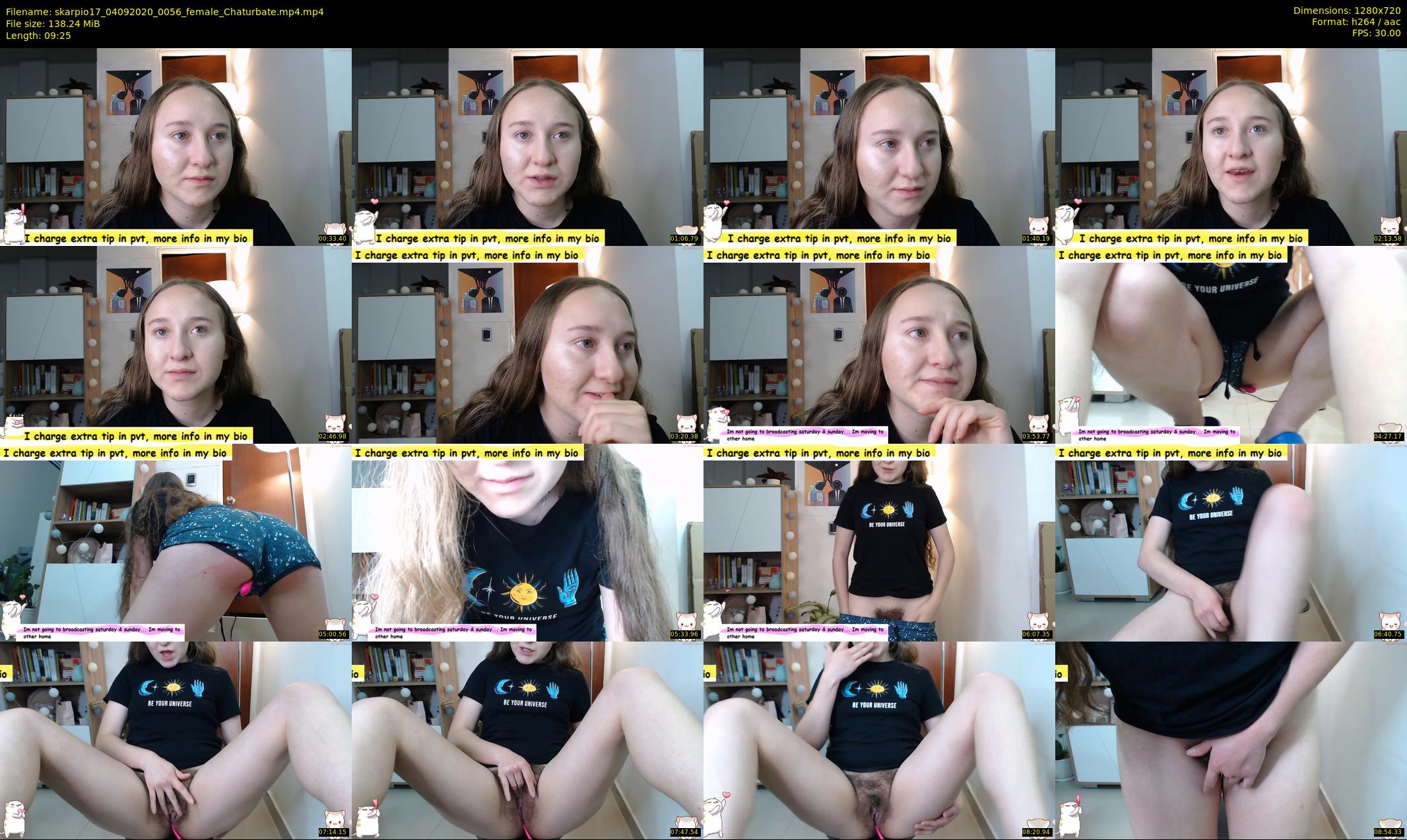 skarpio17 — 10 minute Chaturbate female cam show recording, 720p, Sep 4, 2020