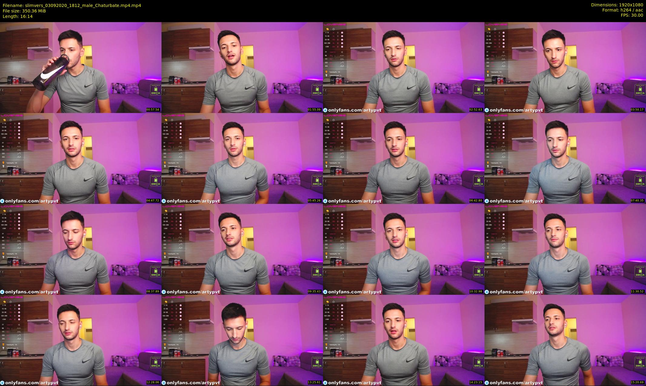 slimvers — 17 minute Chaturbate male cam show recording, 1080p, Sep 3, 2020