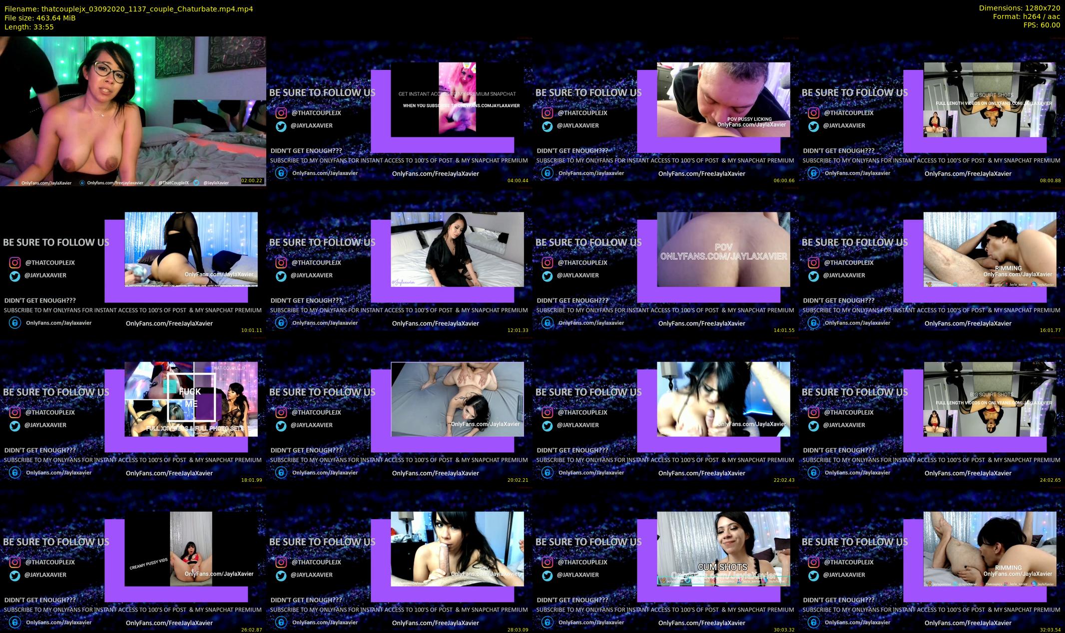 thatcouplejx — 34 minute Chaturbate couple cam show recording, 720p, Sep 3, 2020