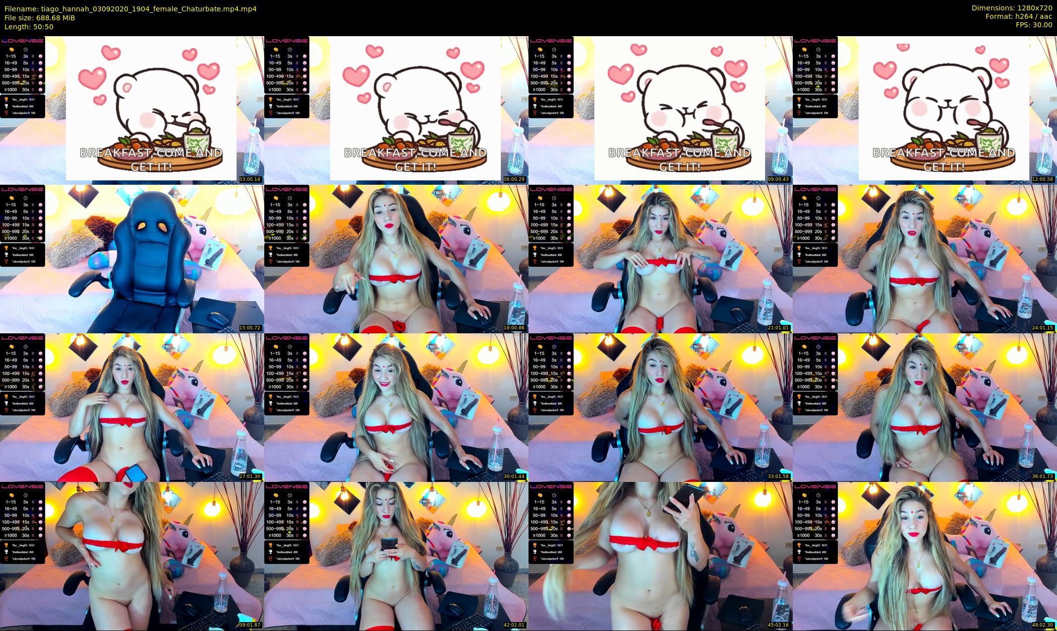 tiago_hannah — 51 minute Chaturbate couple cam show recording, 720p, Sep 3, 2020