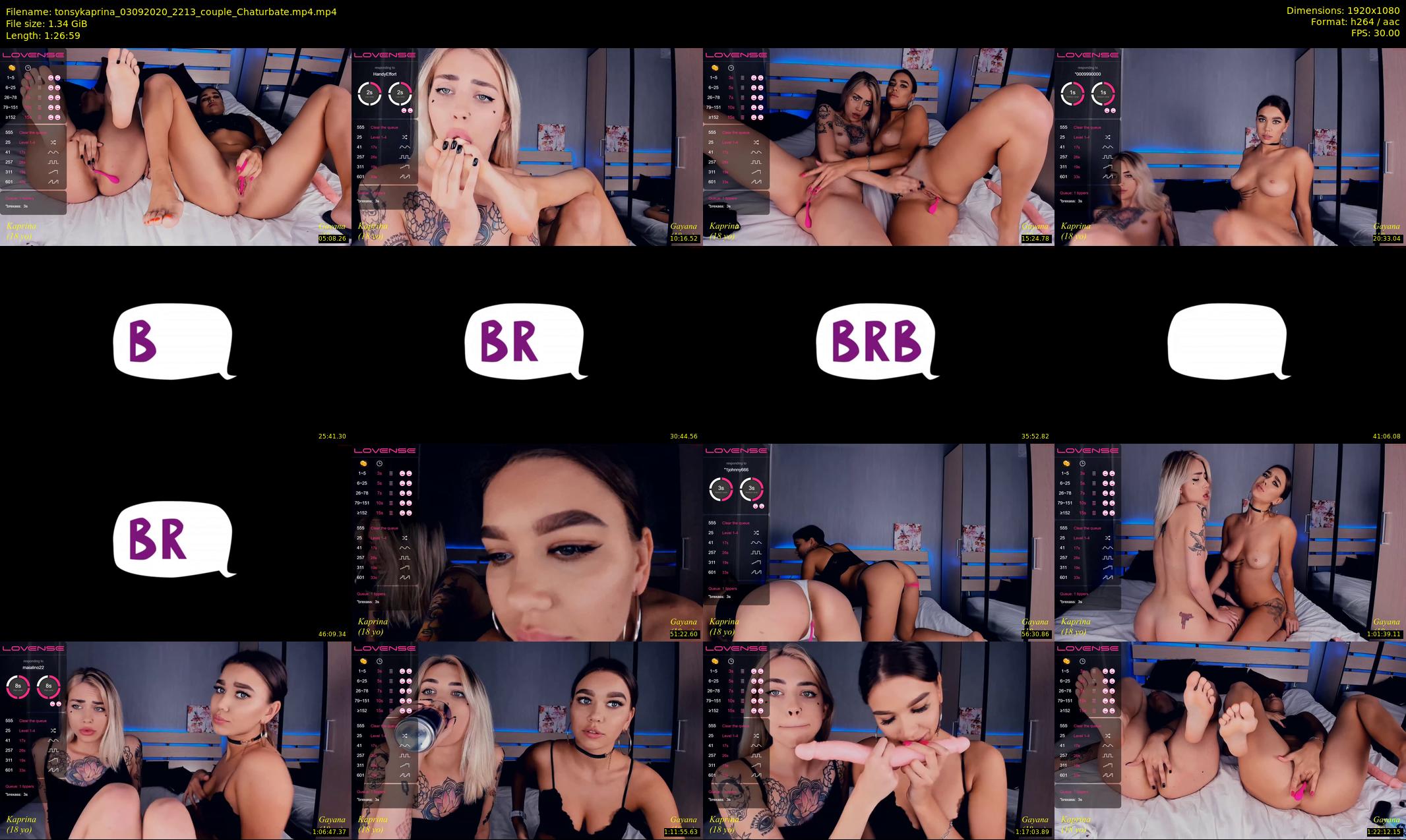 tonsykaprina — 87 minute Chaturbate couple cam show recording, 1080p, Sep 3, 2020