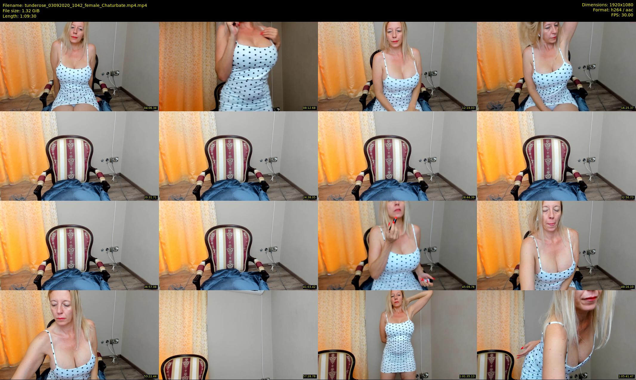 tunderose — 70 minute Chaturbate female cam show recording, 1080p, Sep 3, 2020