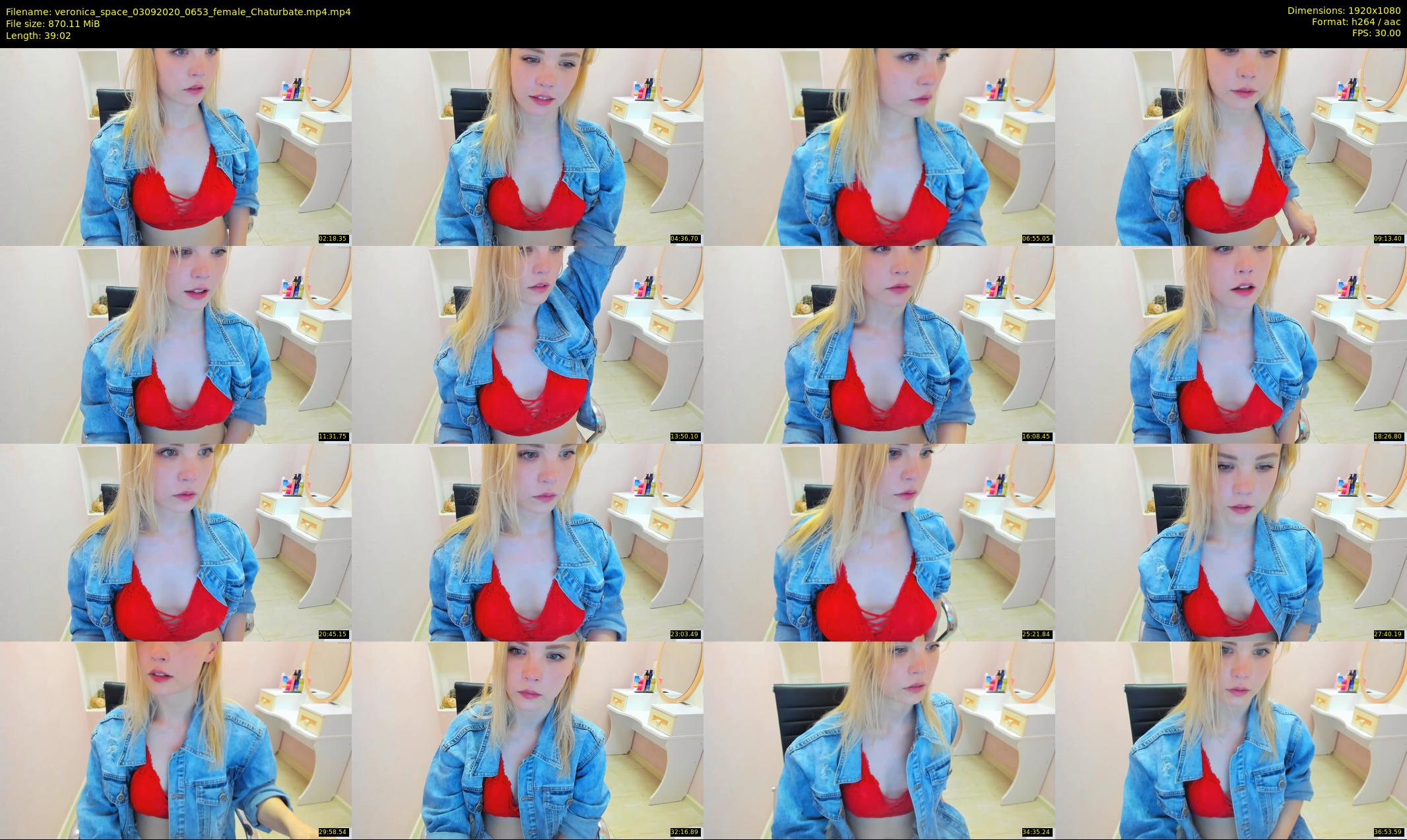 veronica_space — 40 minute Chaturbate female cam show recording, 1080p, Sep 3, 2020