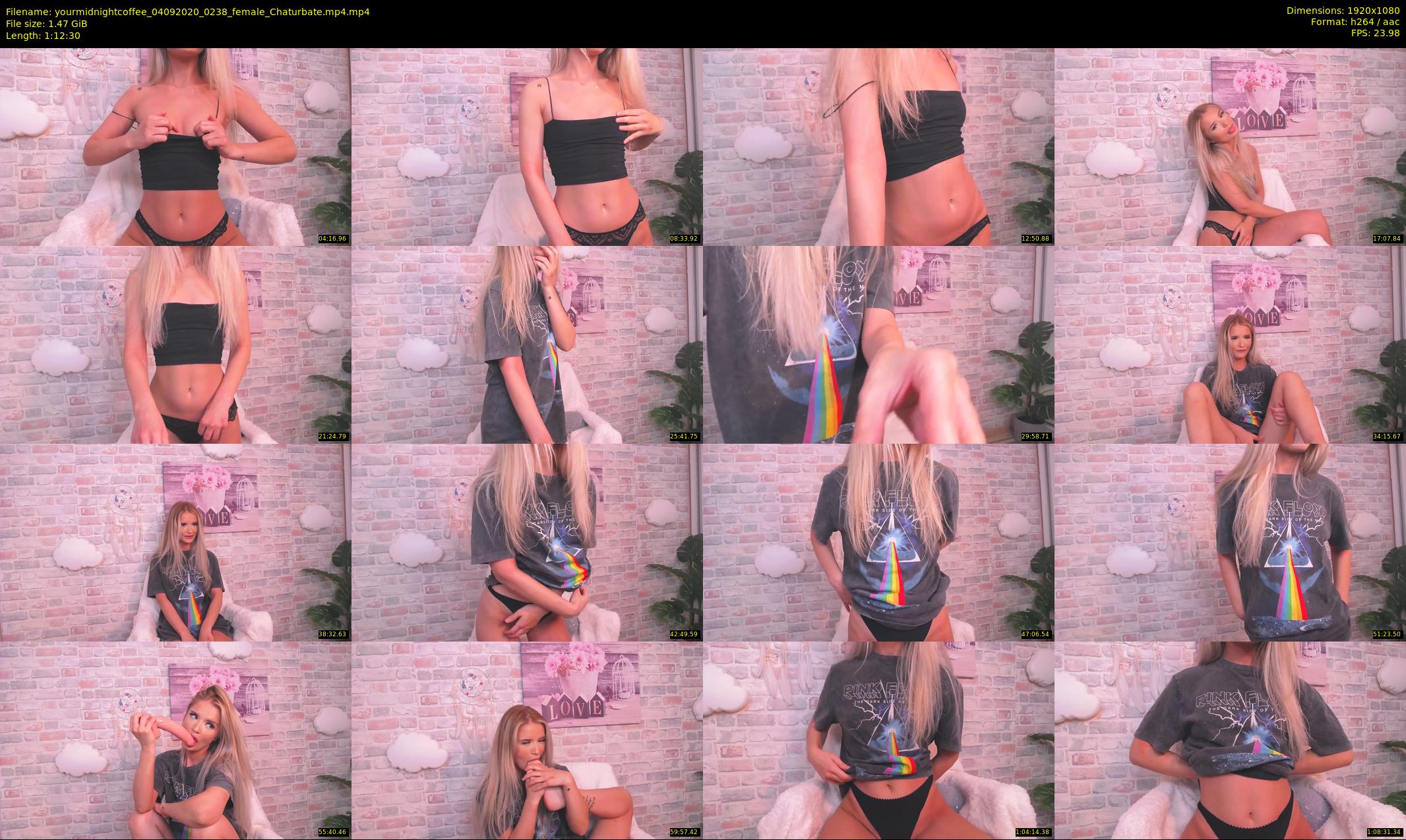 yourmidnightcoffee — 73 minute Chaturbate female cam show recording, 1080p, Sep 4, 2020