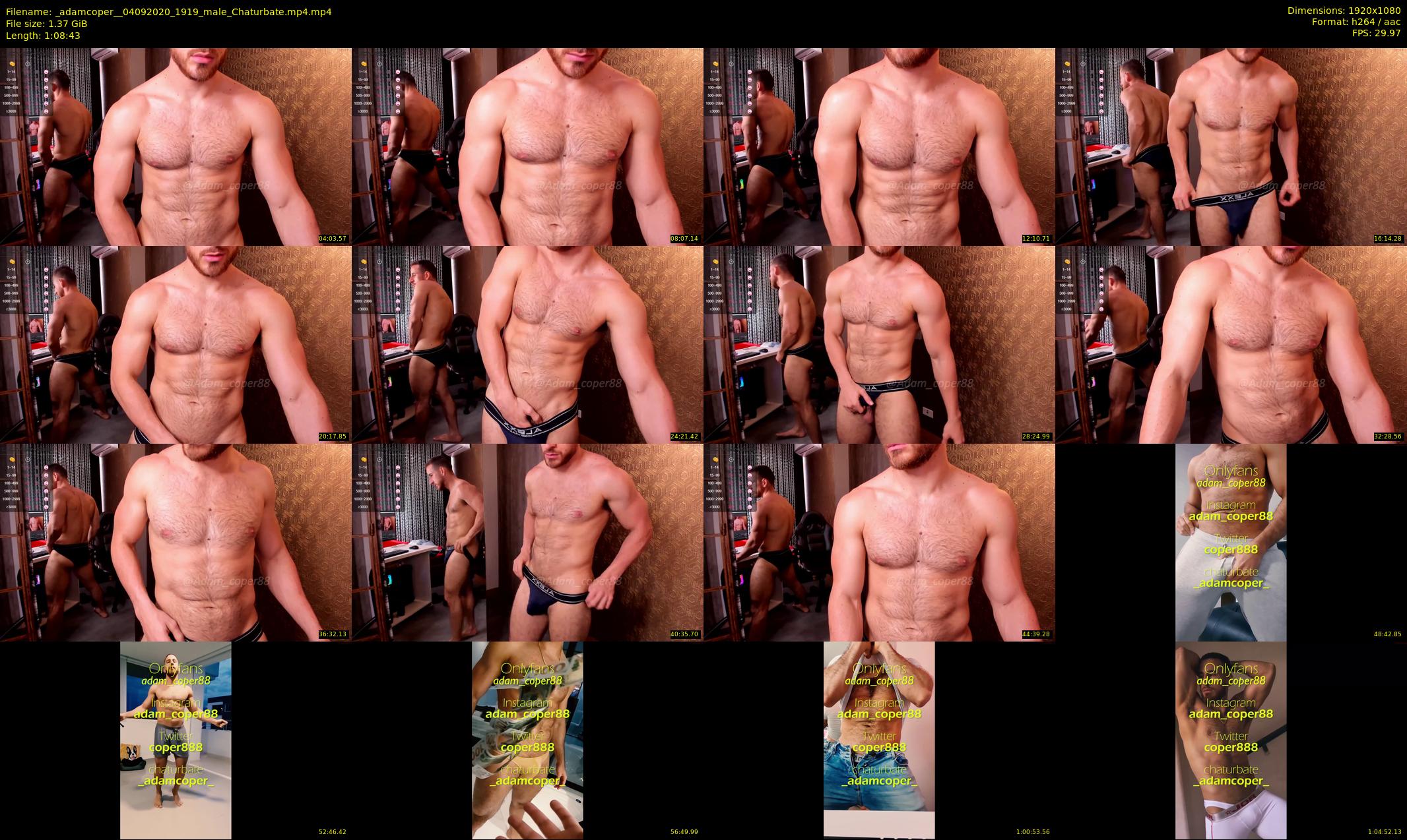 _adamcoper_ — 69 minute Chaturbate male cam show recording, 1080p, Sep 4, 2020