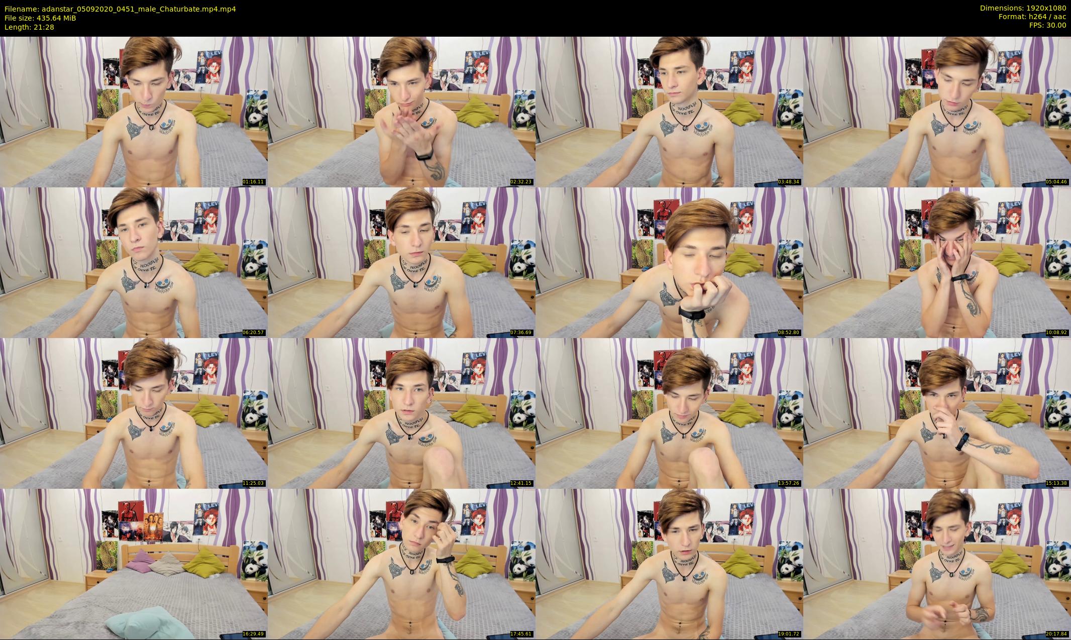 adanstar — 22 minute Chaturbate male cam show recording, 1080p, Sep 5, 2020