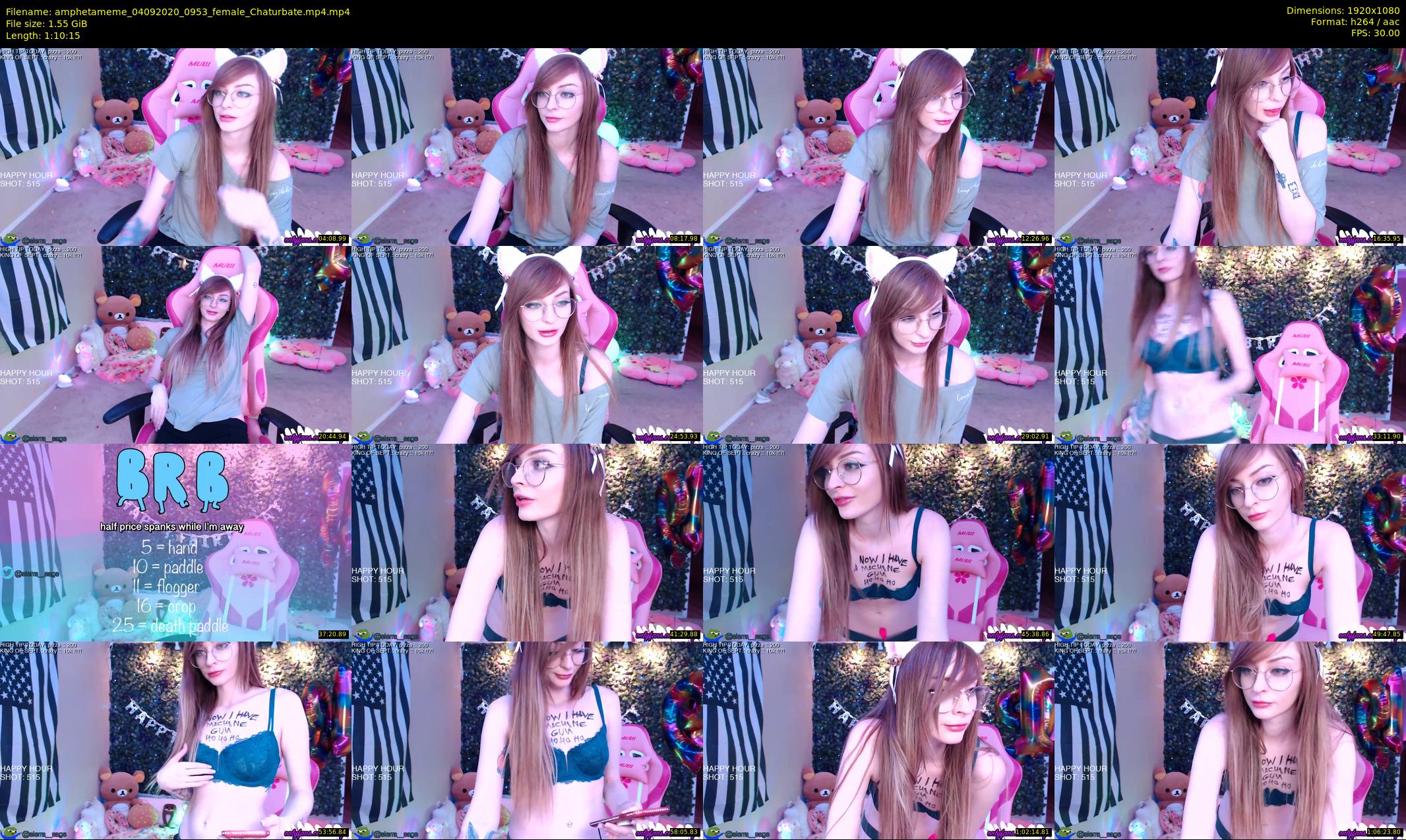 amphetameme — 71 minute Chaturbate female cam show recording, 1080p, Sep 4, 2020