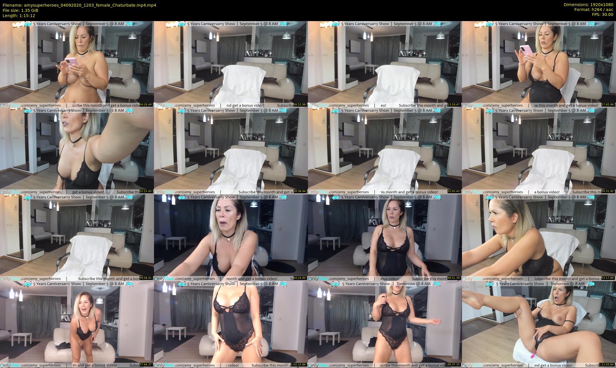 amysuperheroes — 76 minute Chaturbate female cam show recording, 1080p, Sep 4, 2020